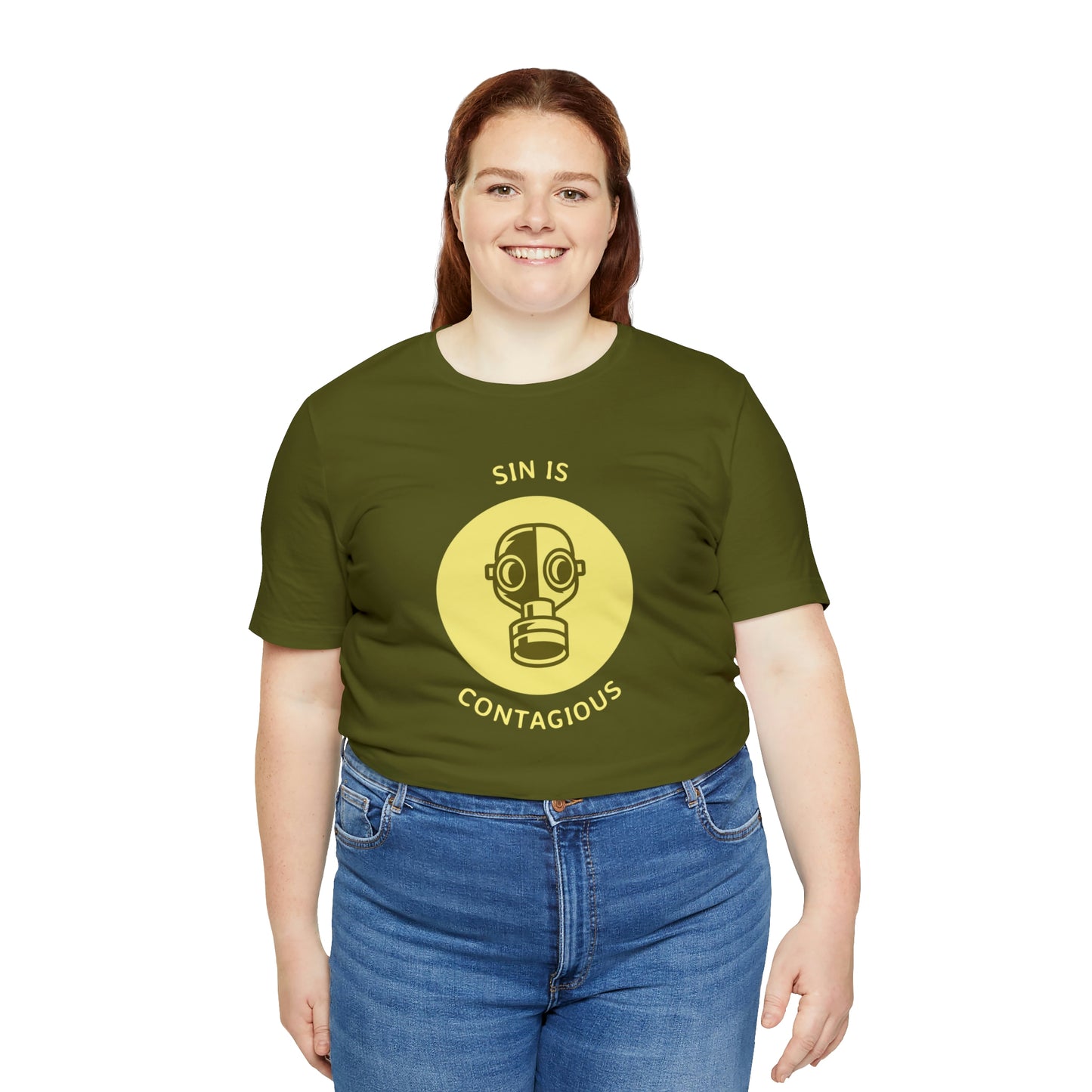 Sin is Contagious Unisex Jersey Short Sleeve Tee