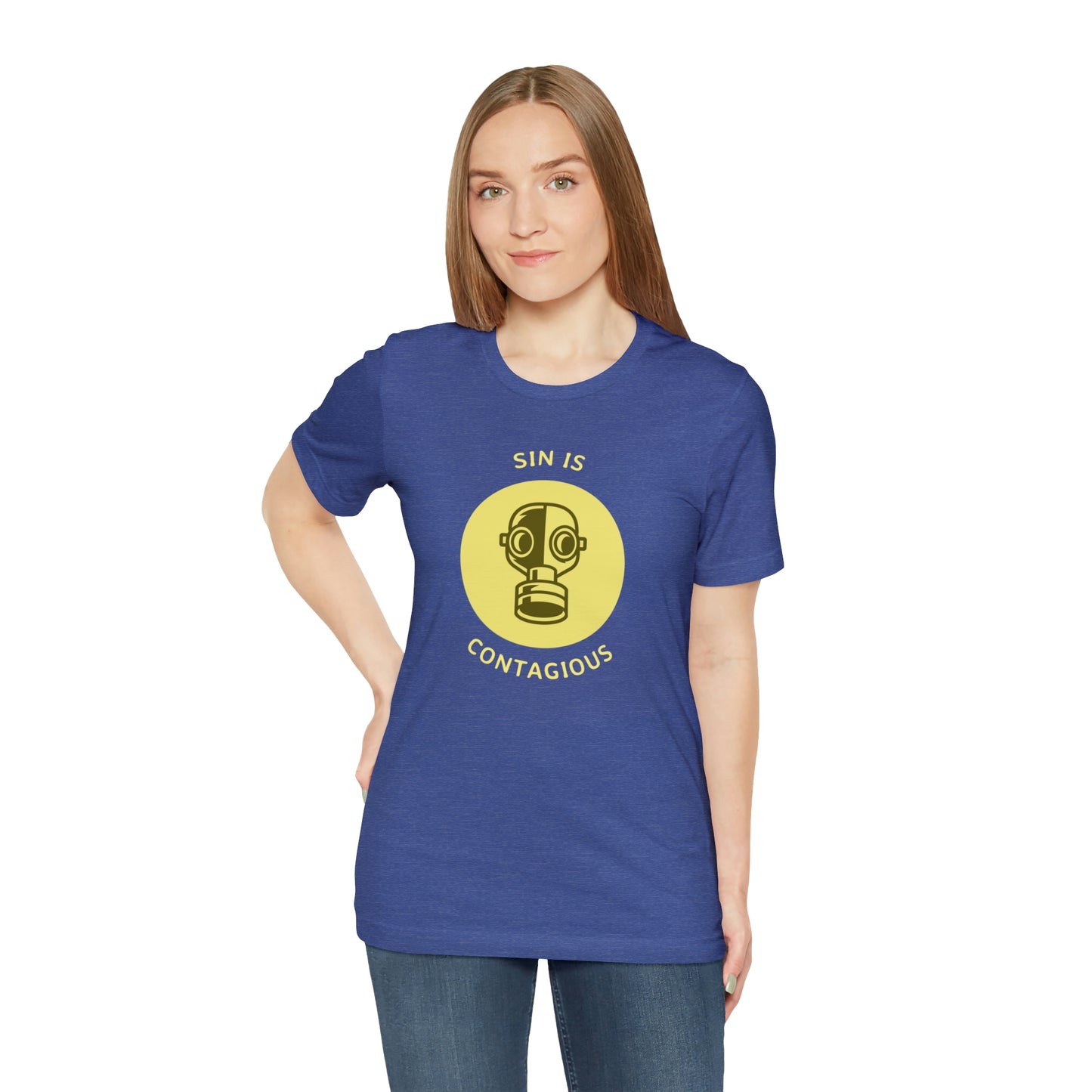 Sin is Contagious Unisex Jersey Short Sleeve Tee