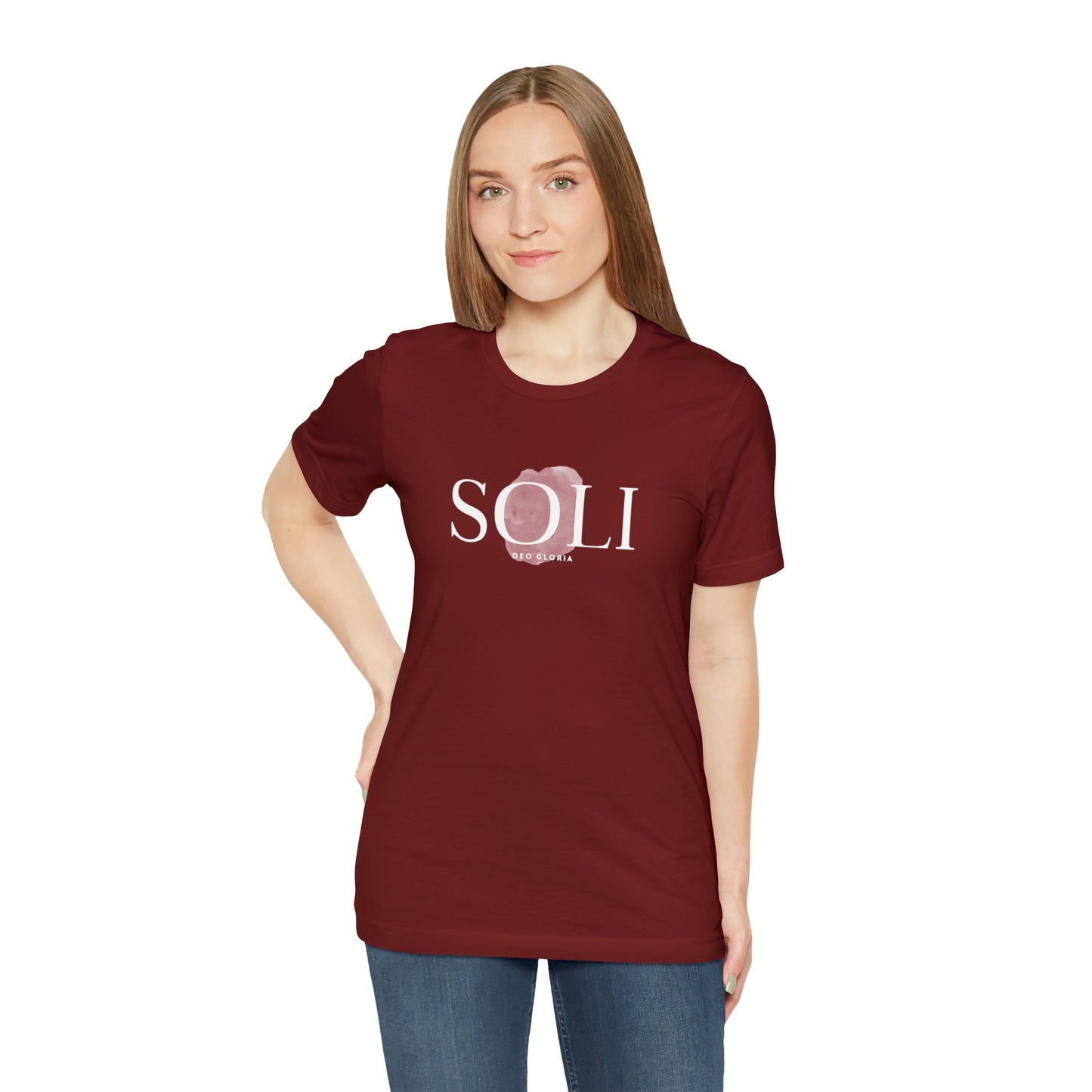 Soli Deo Gloria Paintbrush Unisex Jersey Short Sleeve Tee