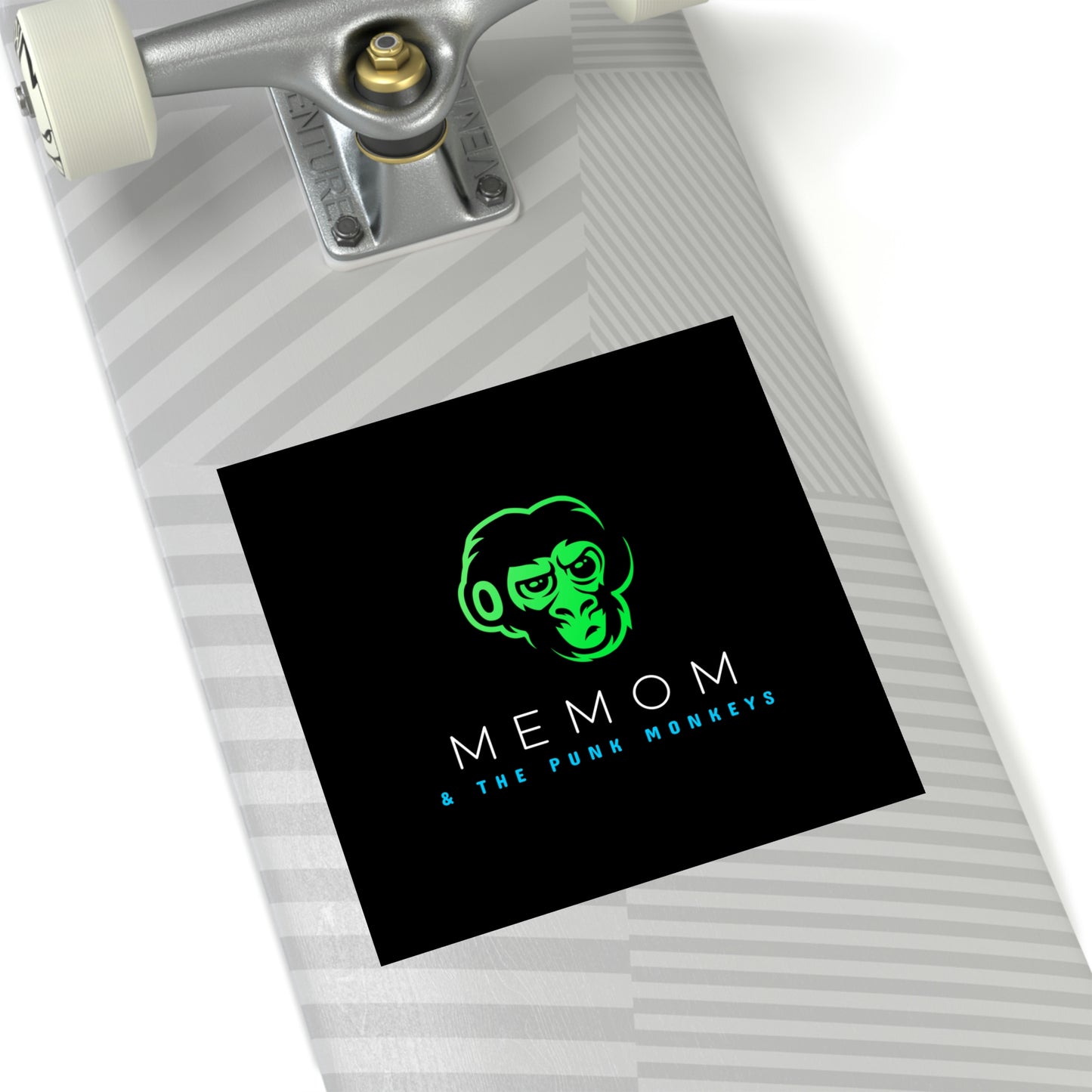 Memom & The Punk Monkeys Square Stickers, Indoor\Outdoor