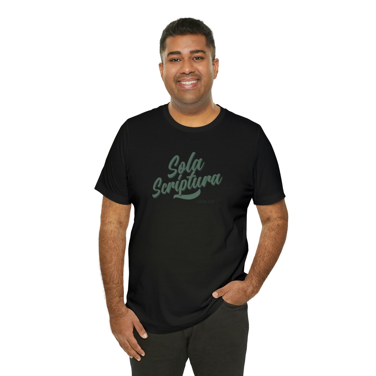 Sola Scriptura Unisex Jersey Short Sleeve Tee