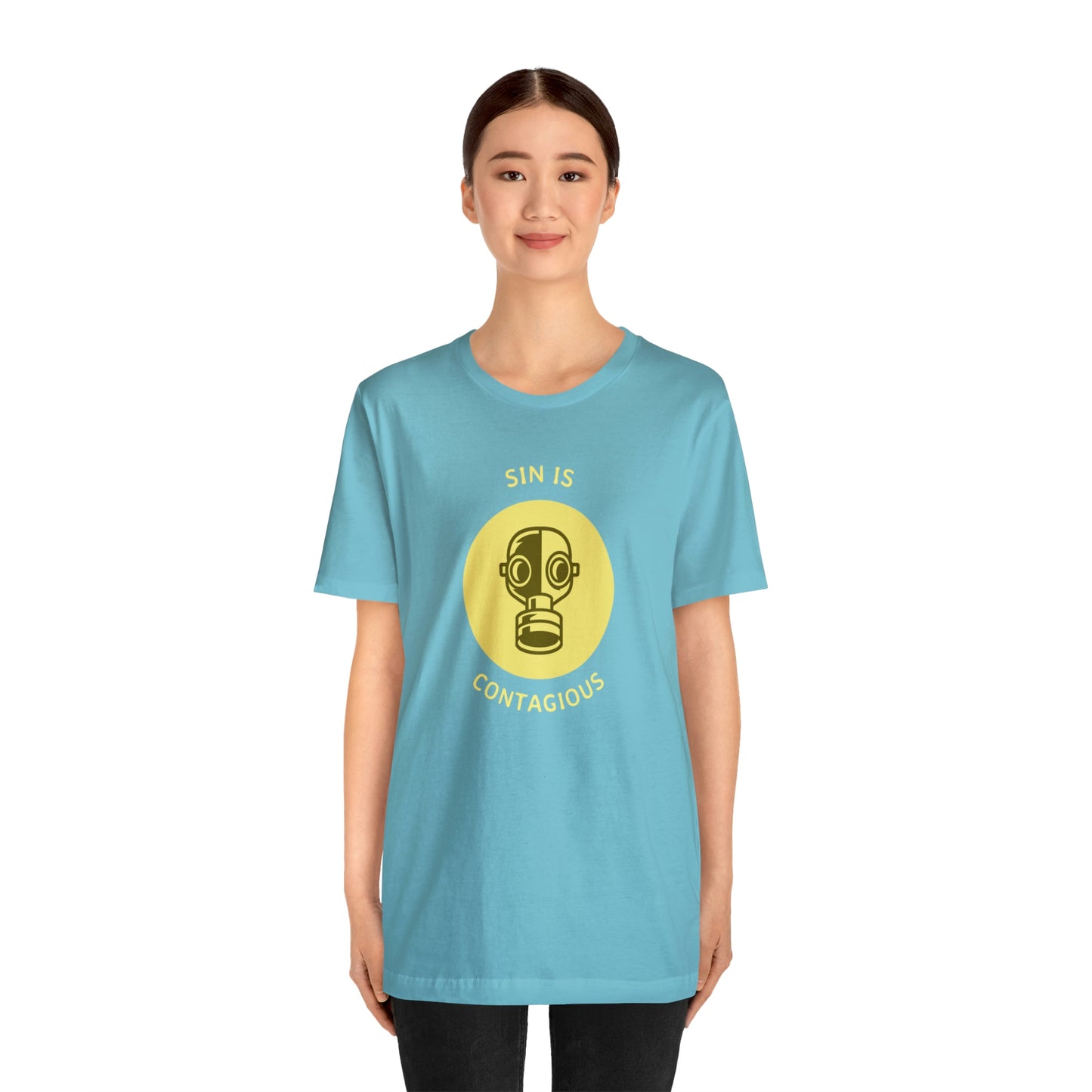 Sin is Contagious Unisex Jersey Short Sleeve Tee
