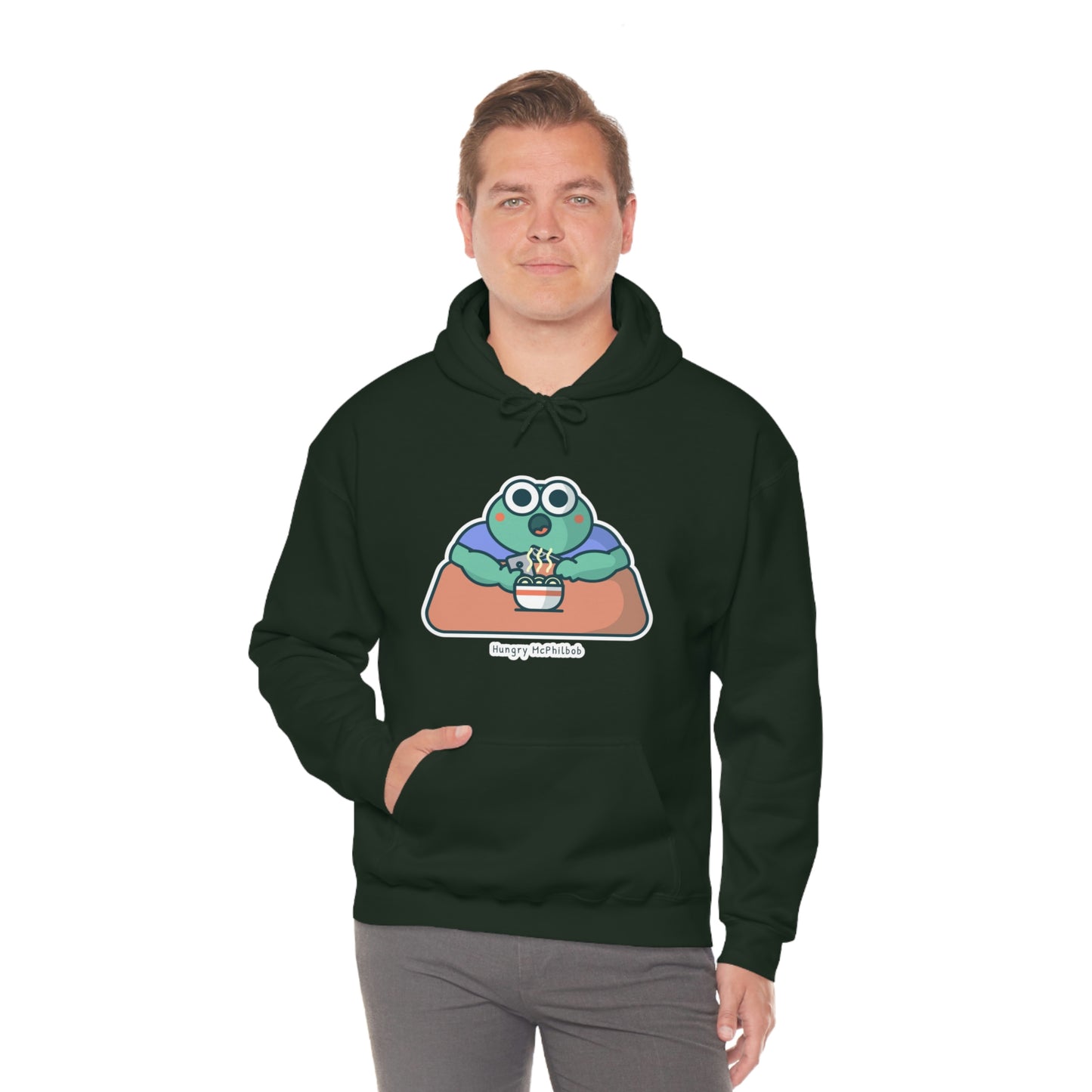 Hungry McPhilbob Unisex Heavy Blend™ Hooded Sweatshirt