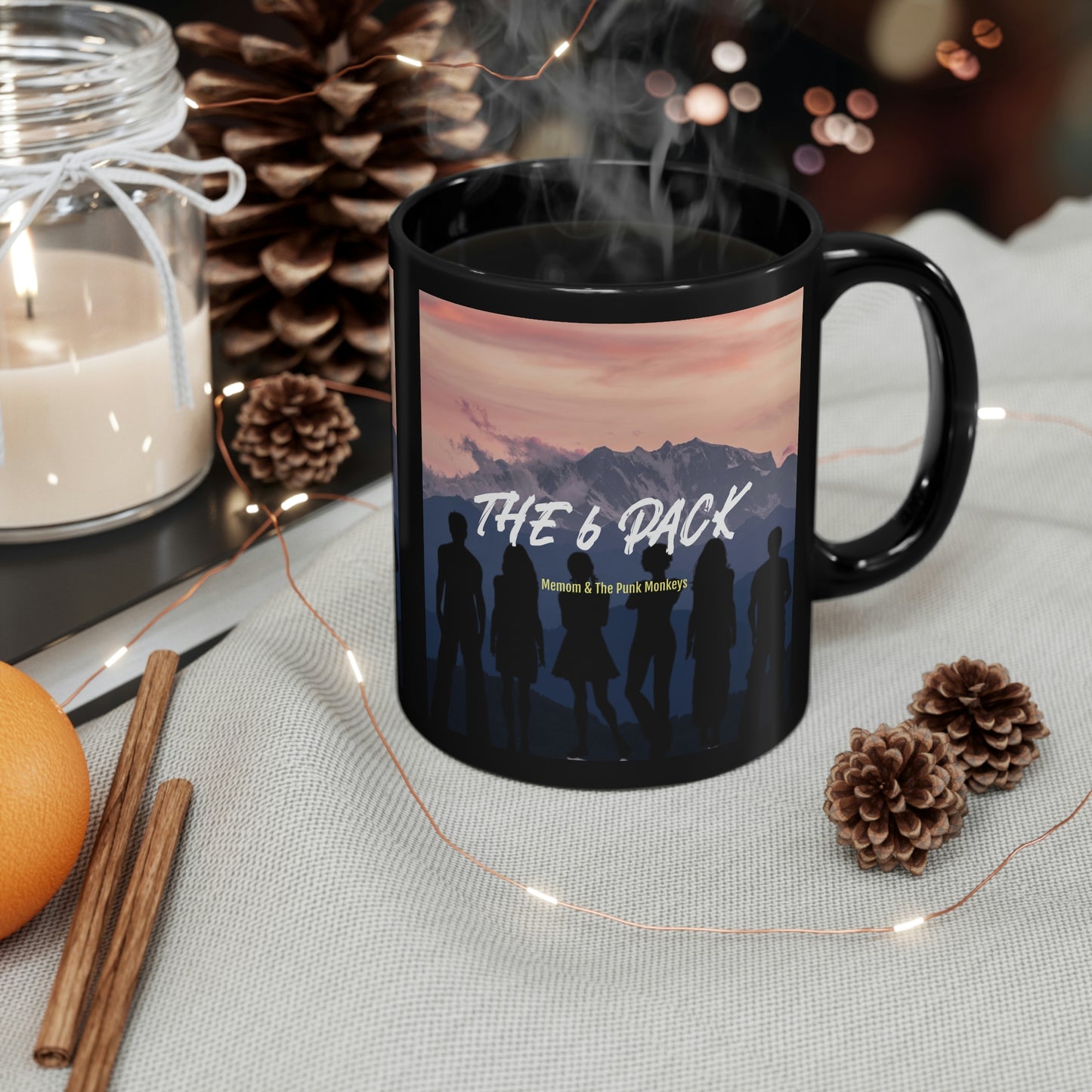 The 6 Pack 11oz Black Mug