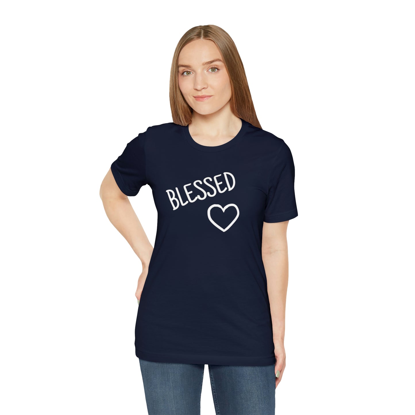 Blessed Heart Unisex Jersey Short Sleeve Tee