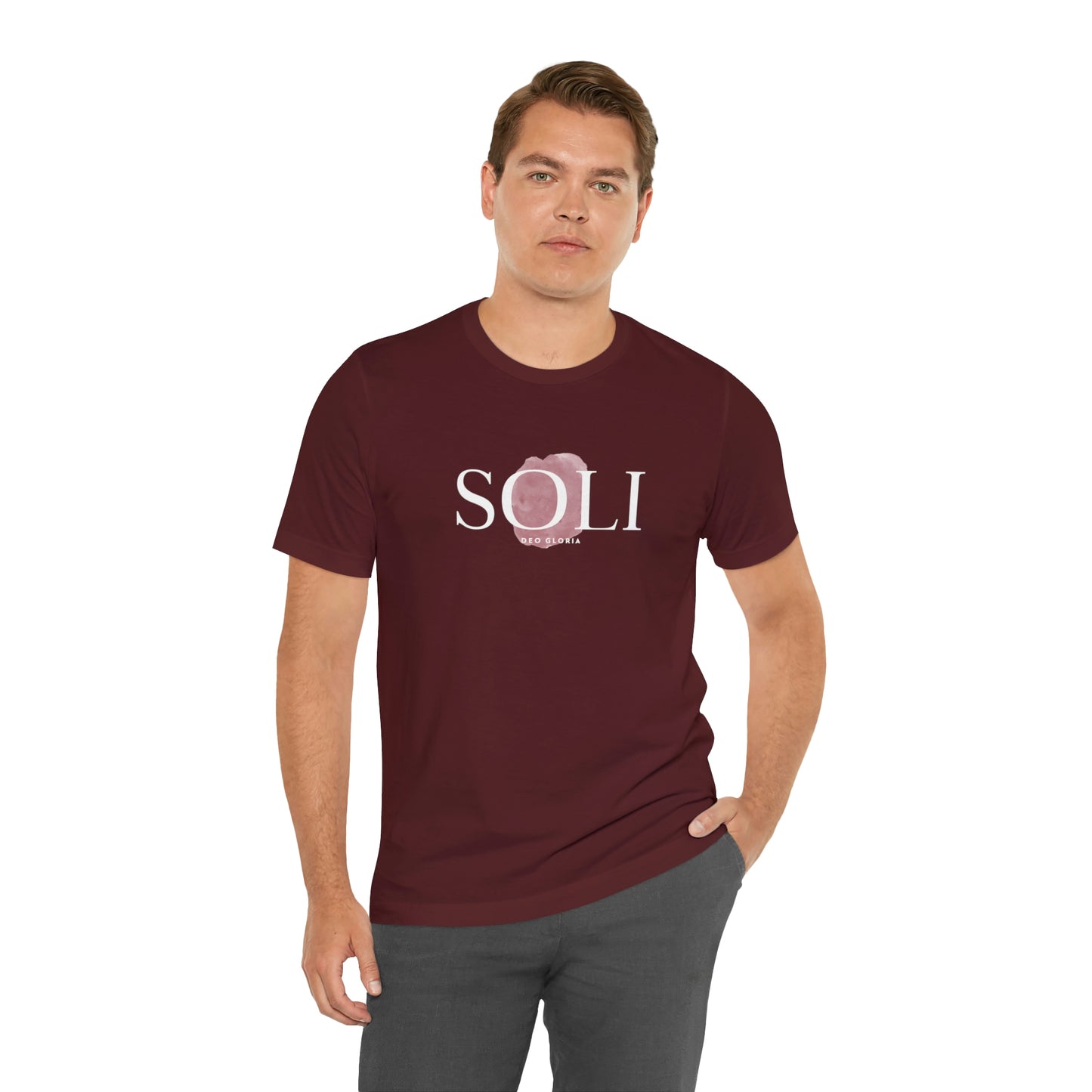 Soli Deo Gloria Paintbrush Unisex Jersey Short Sleeve Tee