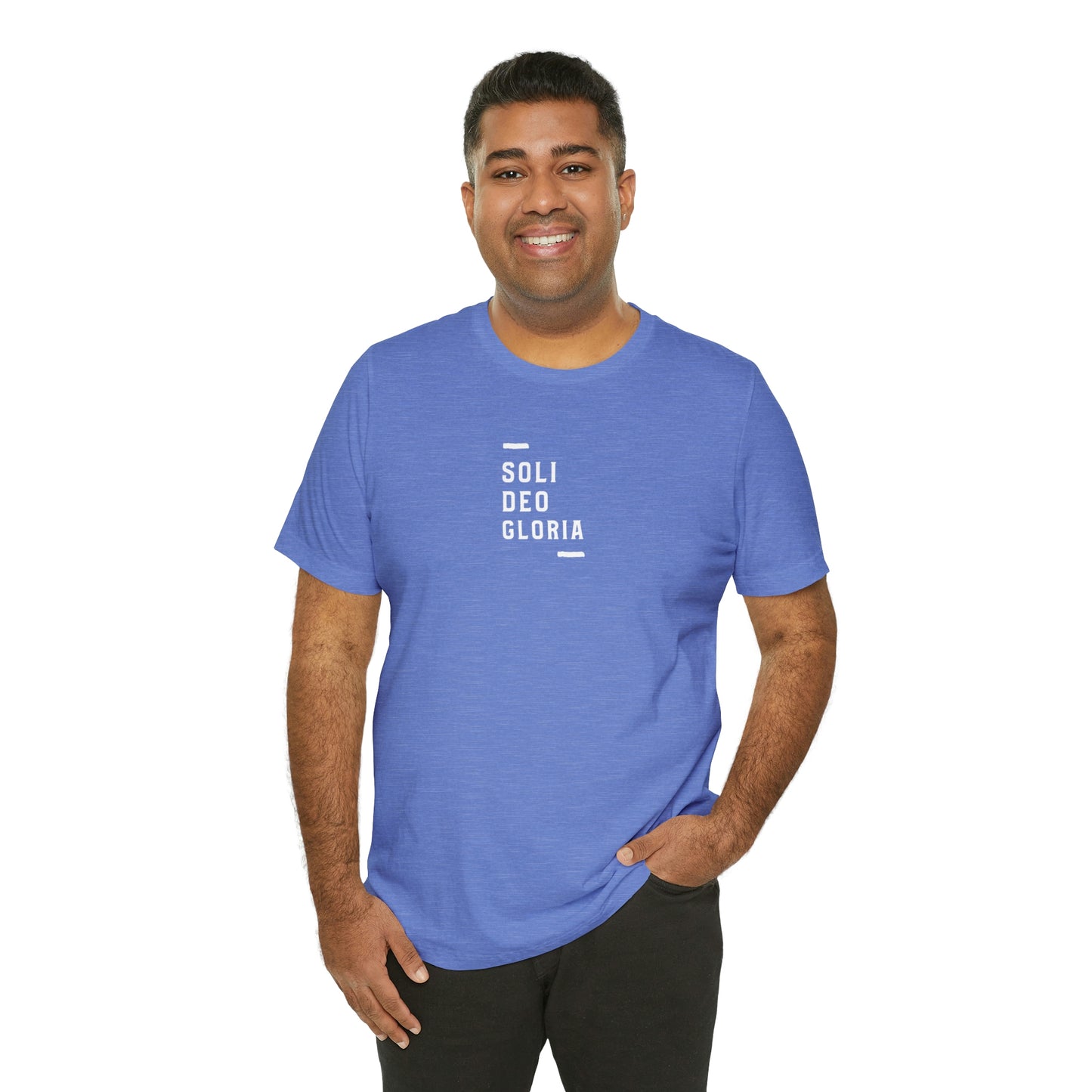 Soli Deo Gloria Simple Classical Unisex Jersey Short Sleeve Tee