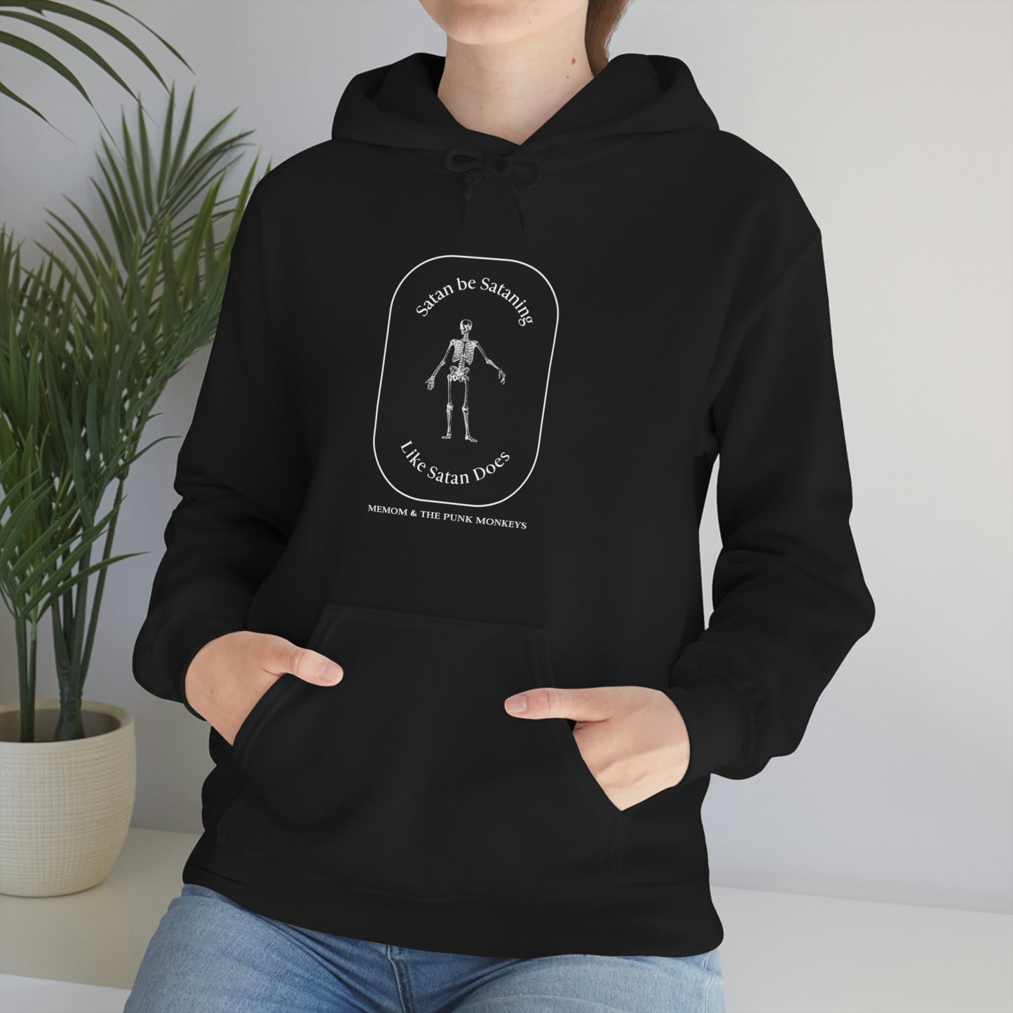 Satan Be Sataning Like Satan Does Unisex Heavy Blend™ Hooded Sweatshirt