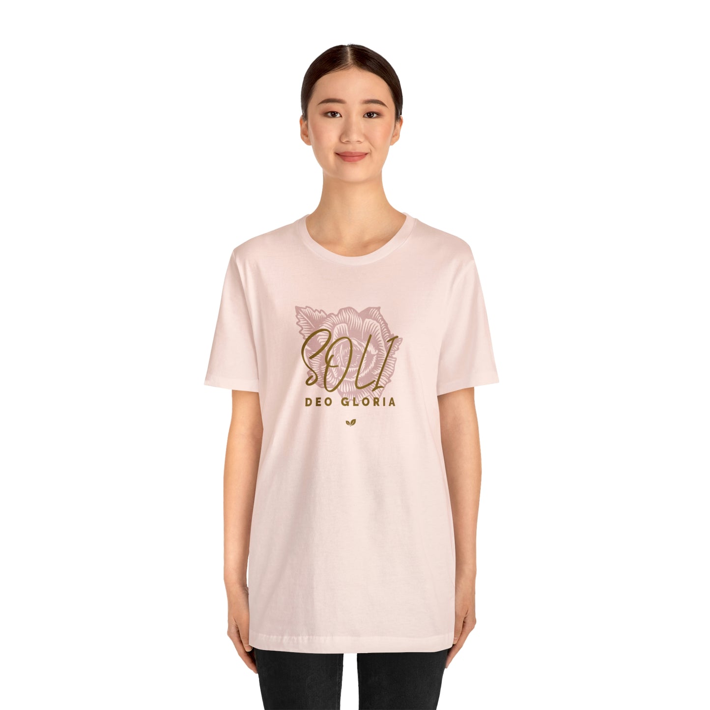 Soli Deo Gloria Rose Unisex Jersey Short Sleeve Tee