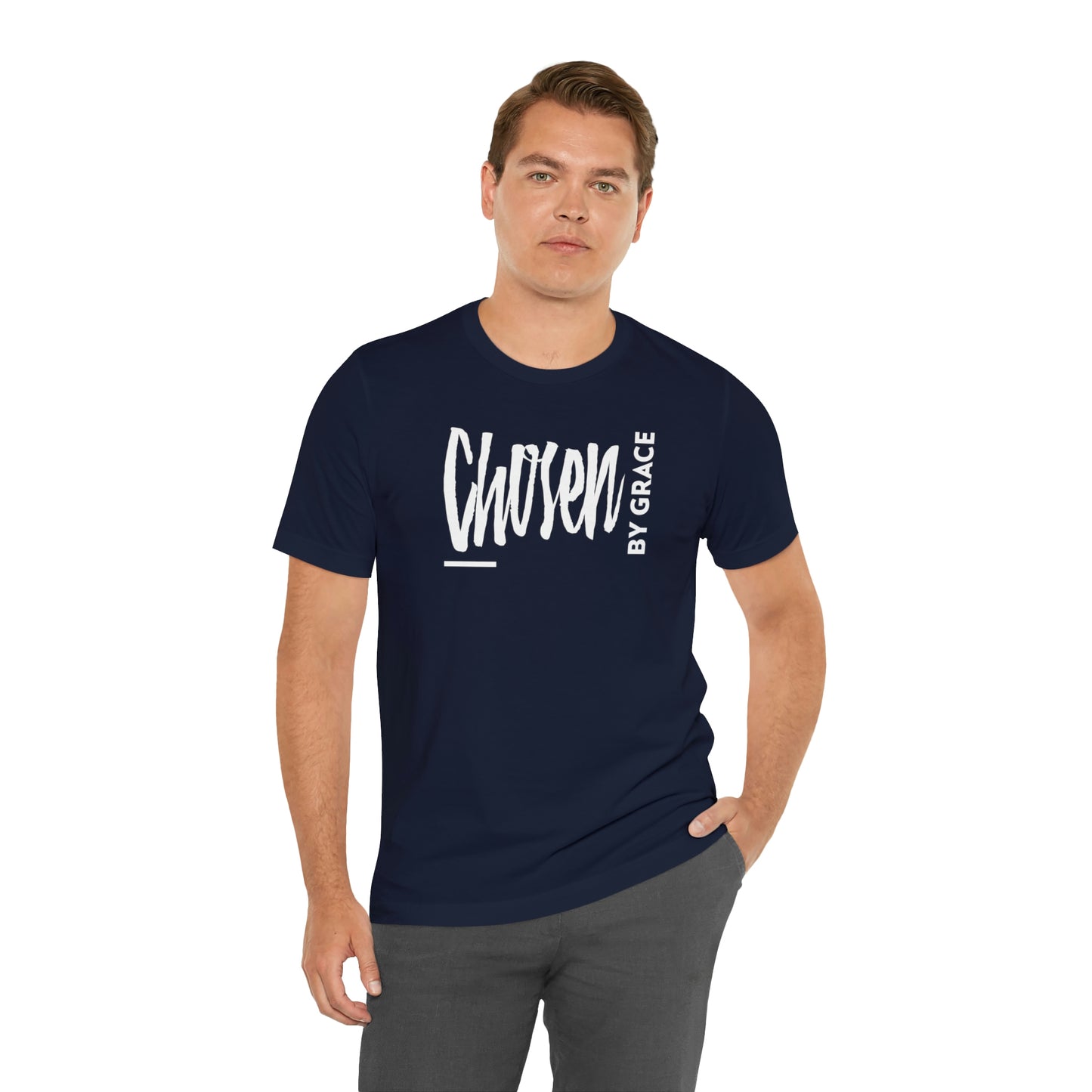 Chosen By Grace Sideways Unisex Jersey Short Sleeve Tee