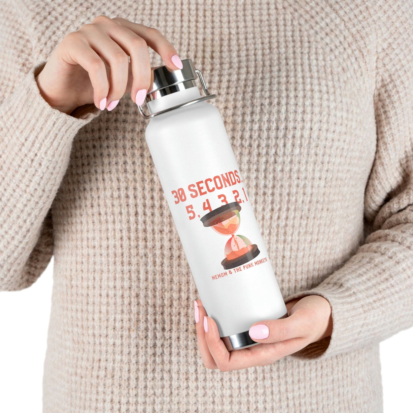 30 Seconds...5,4,3,2,1 Copper Vacuum Insulated Bottle, 22oz
