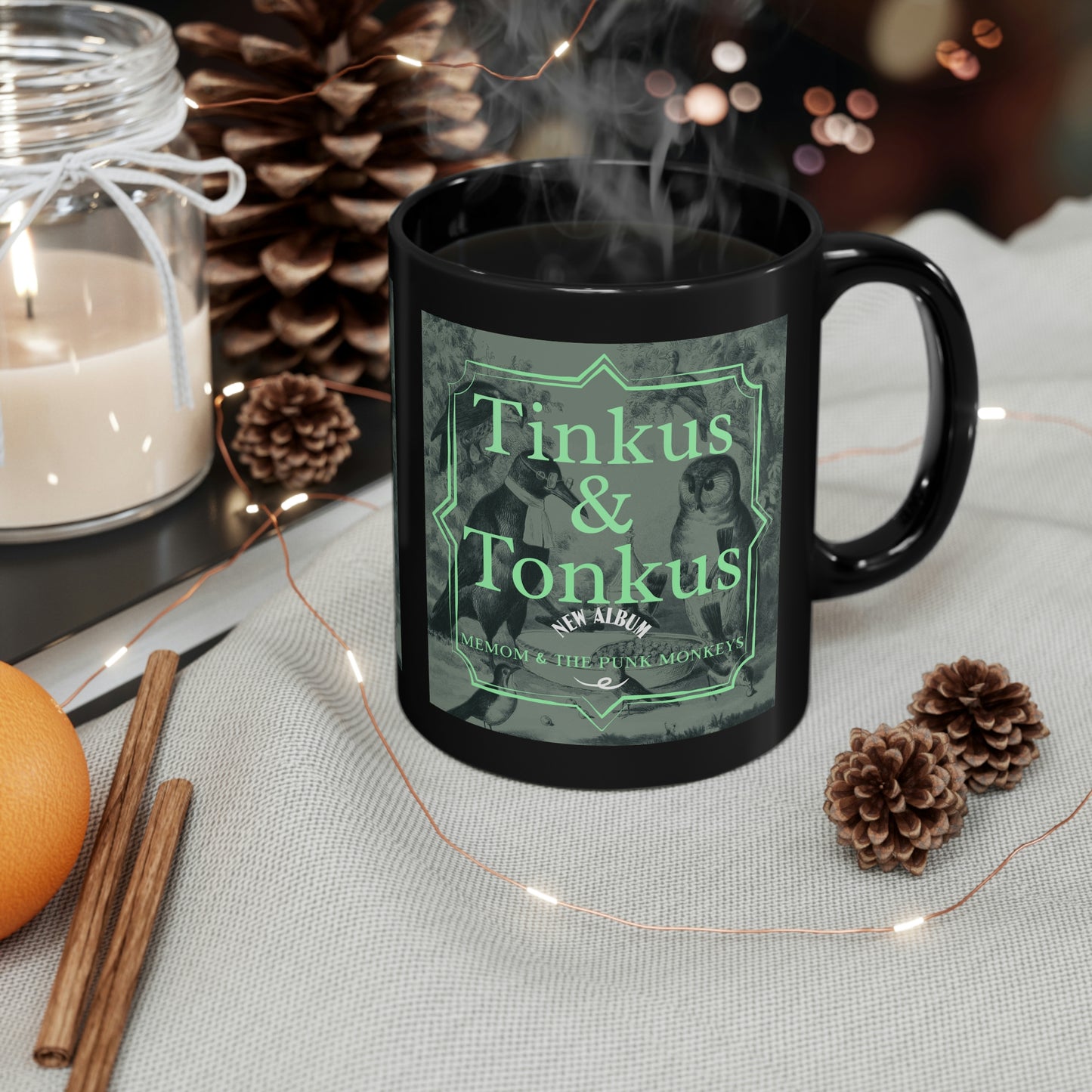 Tinkus & Tonkus 11oz Black Mug