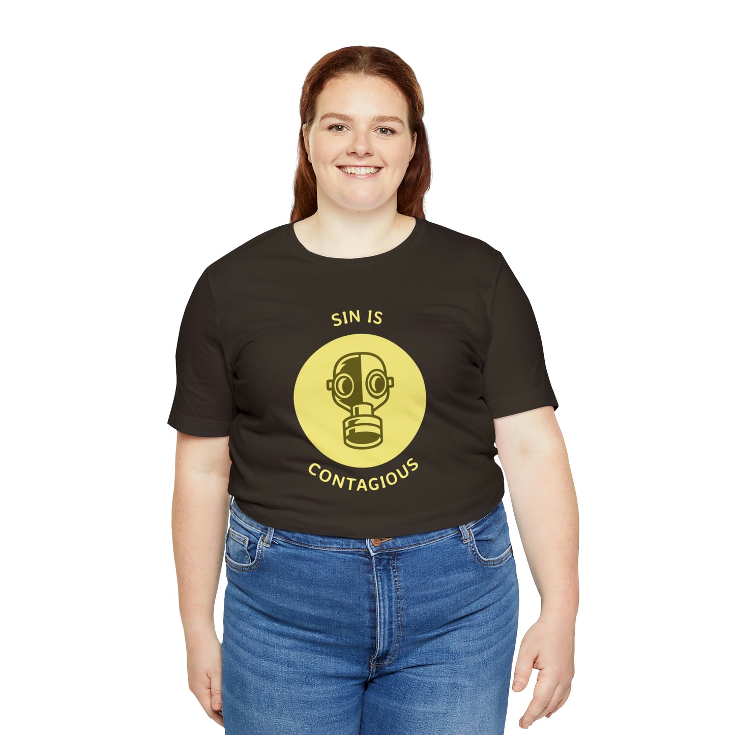 Sin is Contagious Unisex Jersey Short Sleeve Tee