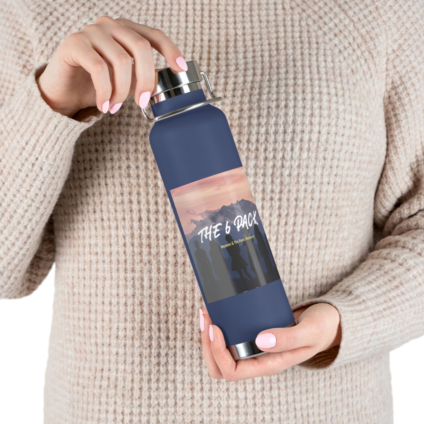 The 6 Pack Copper Vacuum Insulated Bottle, 22oz
