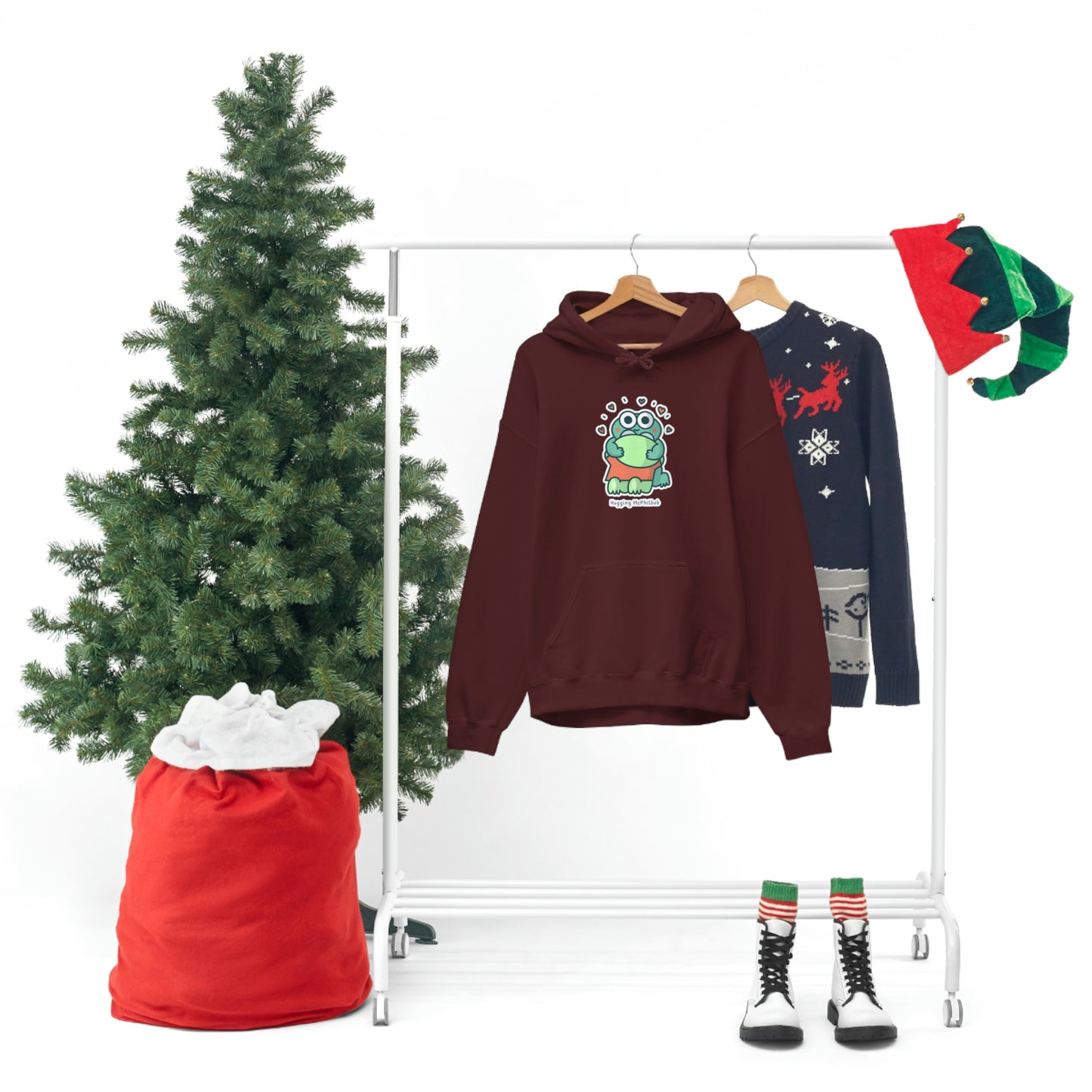 Hugging McPhilbob Unisex Heavy Blend™ Hooded Sweatshirt