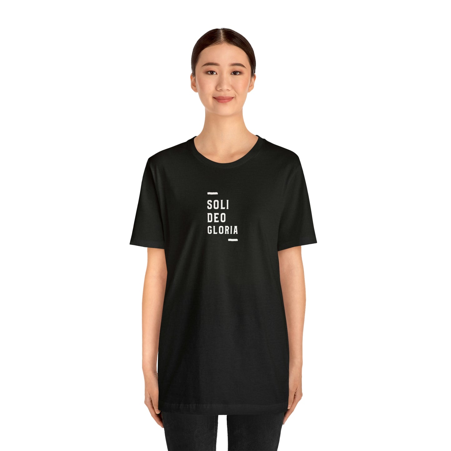 Soli Deo Gloria Simple Classical Unisex Jersey Short Sleeve Tee