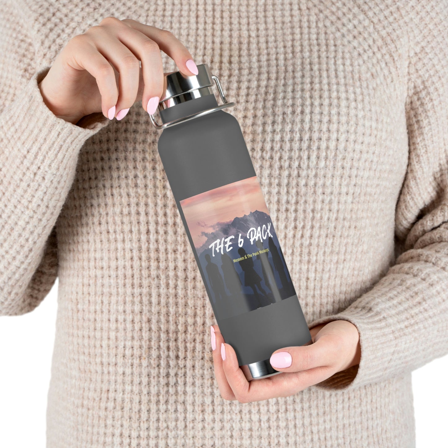 The 6 Pack Copper Vacuum Insulated Bottle, 22oz