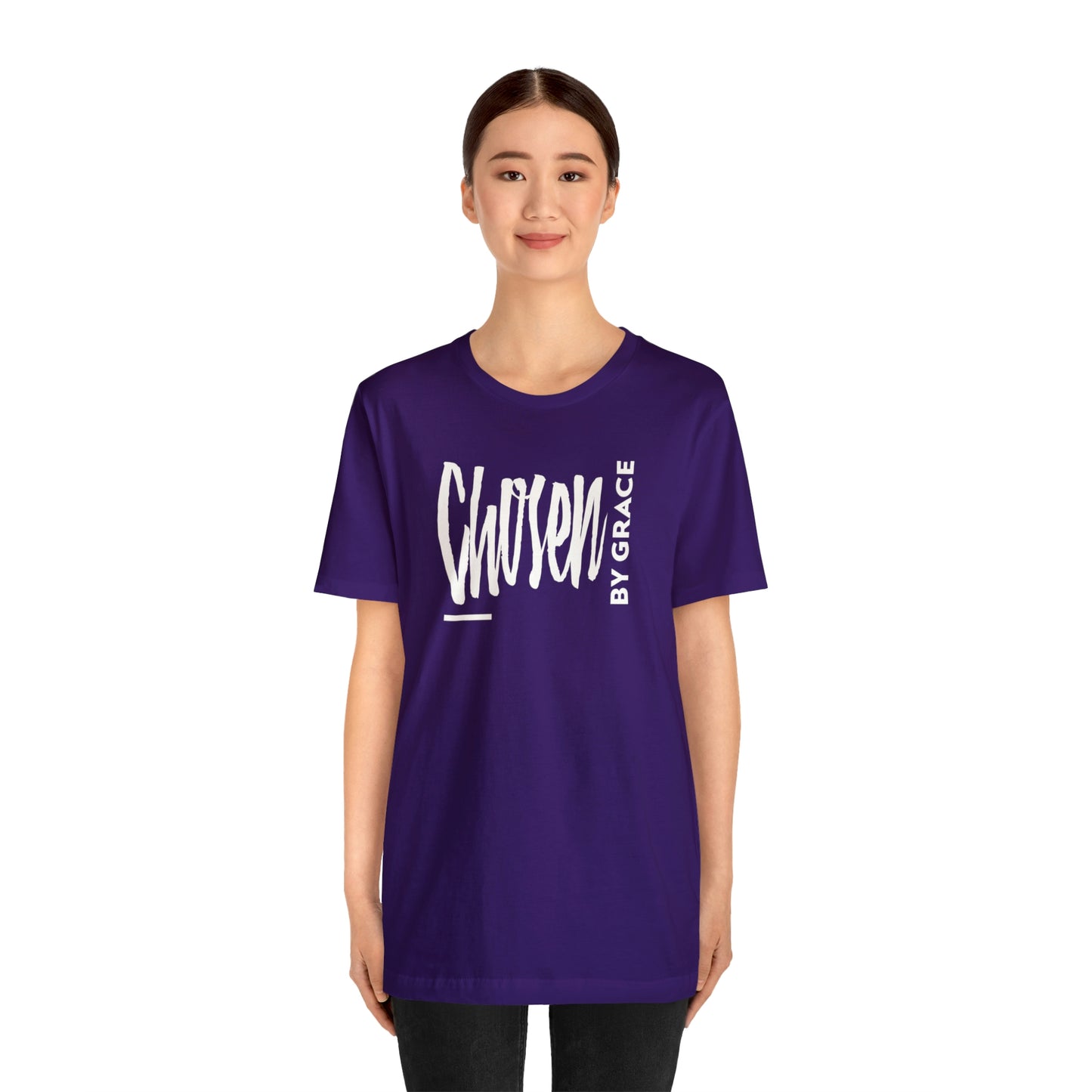 Chosen By Grace Sideways Unisex Jersey Short Sleeve Tee