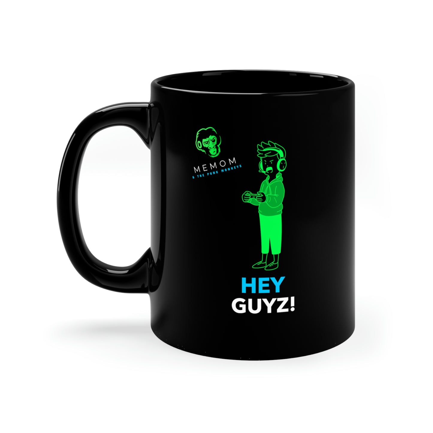 Hey Guyz! 11oz Black Mug