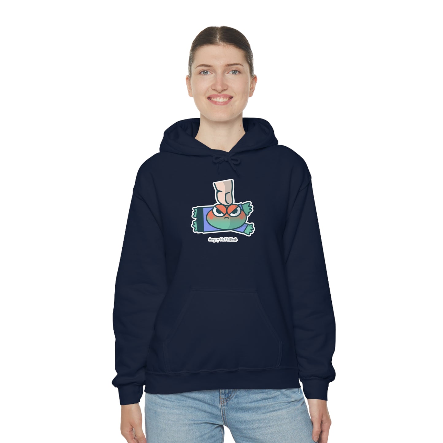 Angry McPhilbob Unisex Heavy Blend™ Hooded Sweatshirt