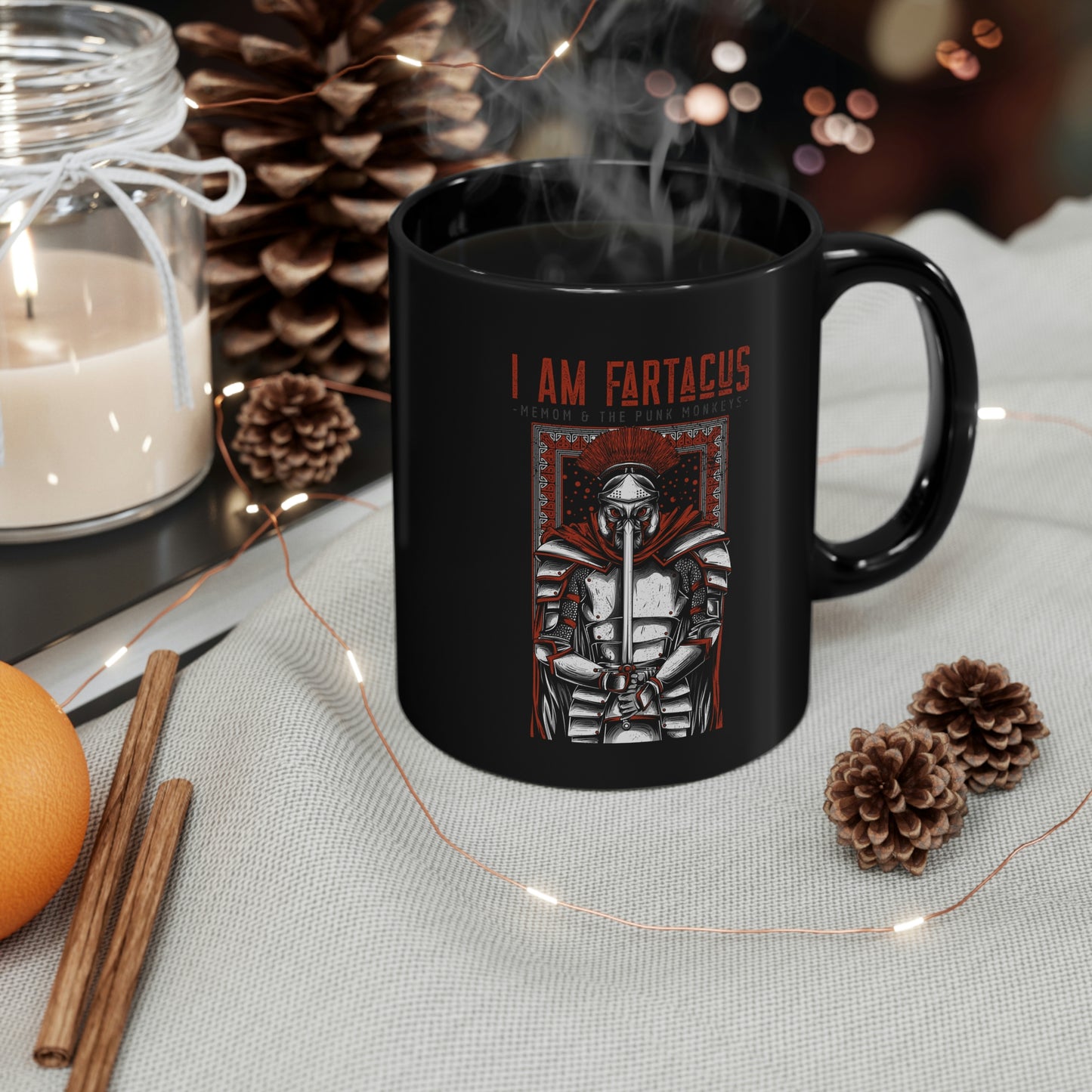 I AM FARTACUS 11oz Black Mug