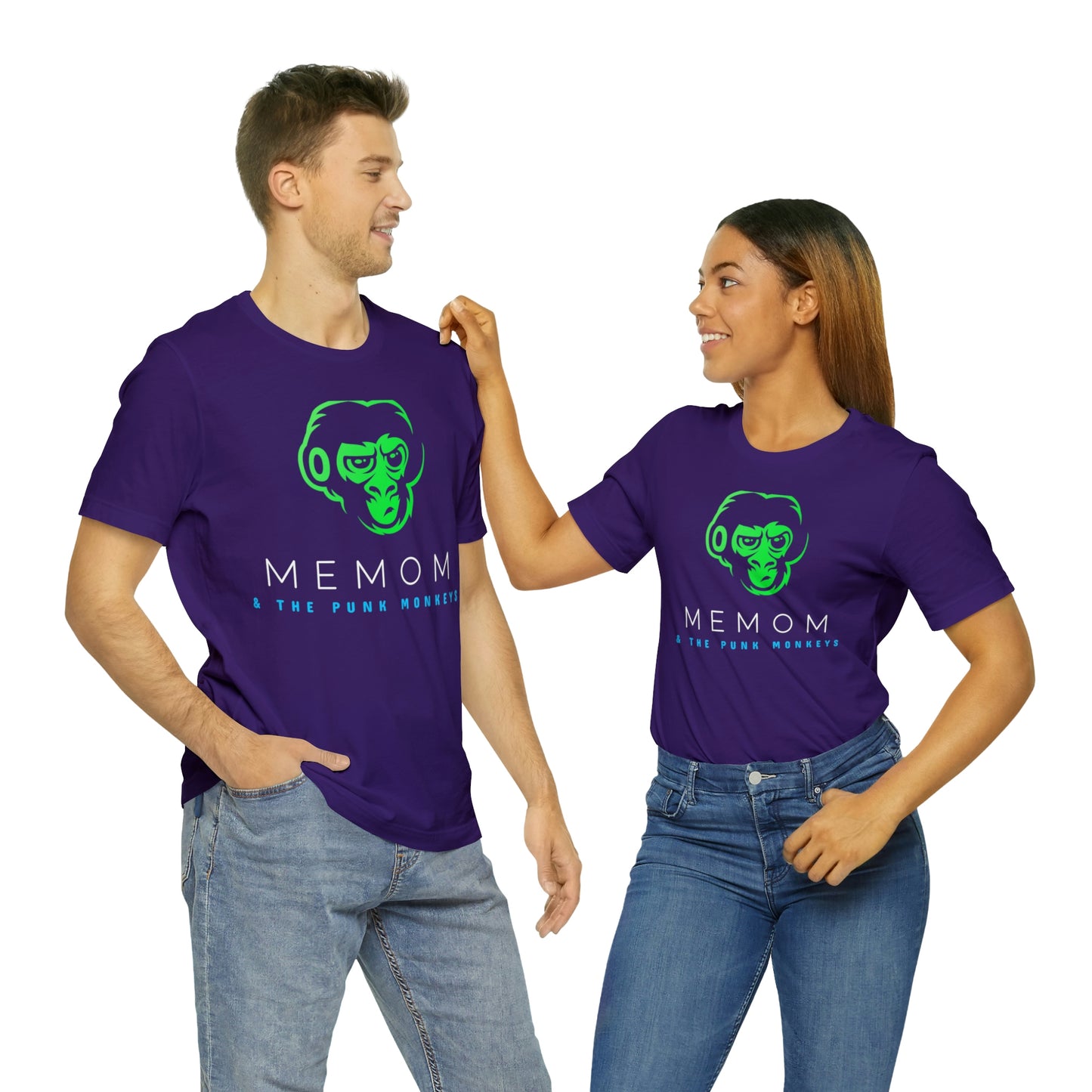 Memom and the Punk Monkeys Logo Unisex Jersey Short Sleeve Tee
