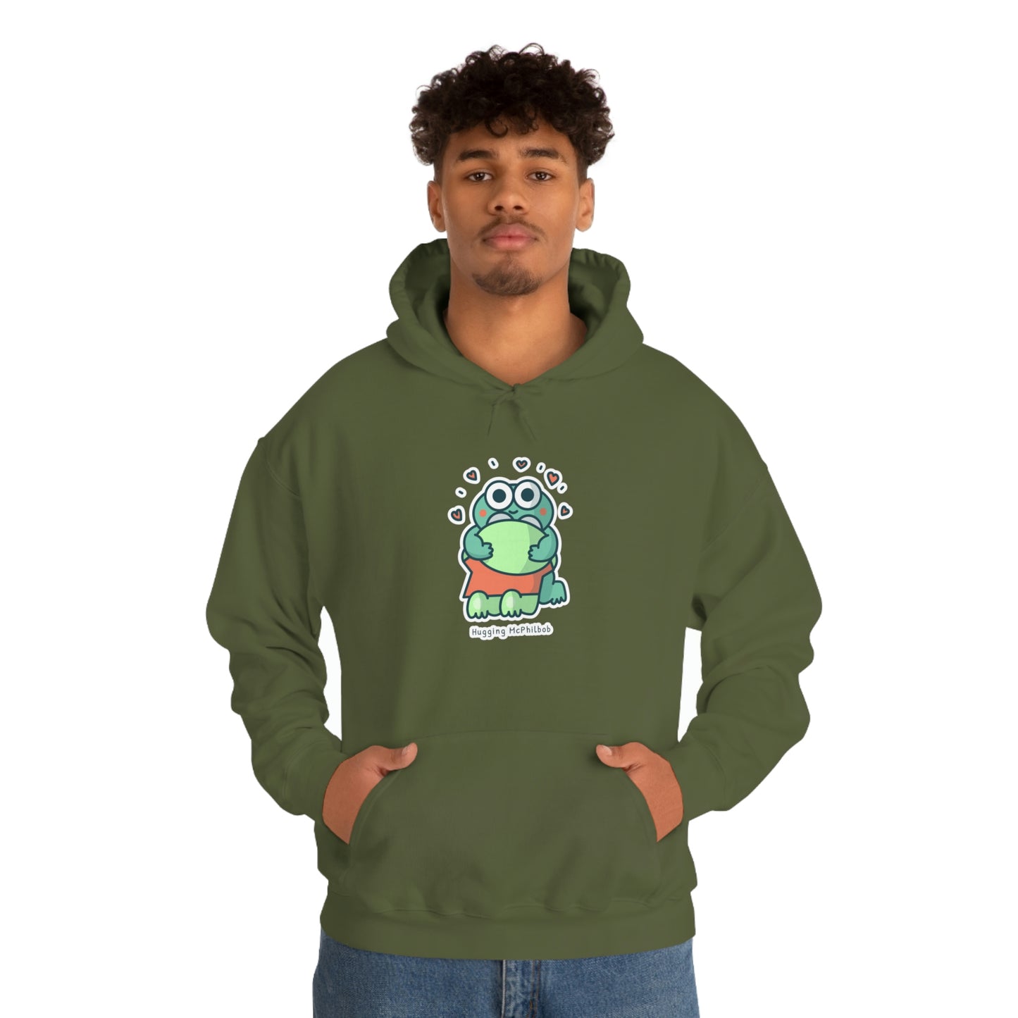 Hugging McPhilbob Unisex Heavy Blend™ Hooded Sweatshirt