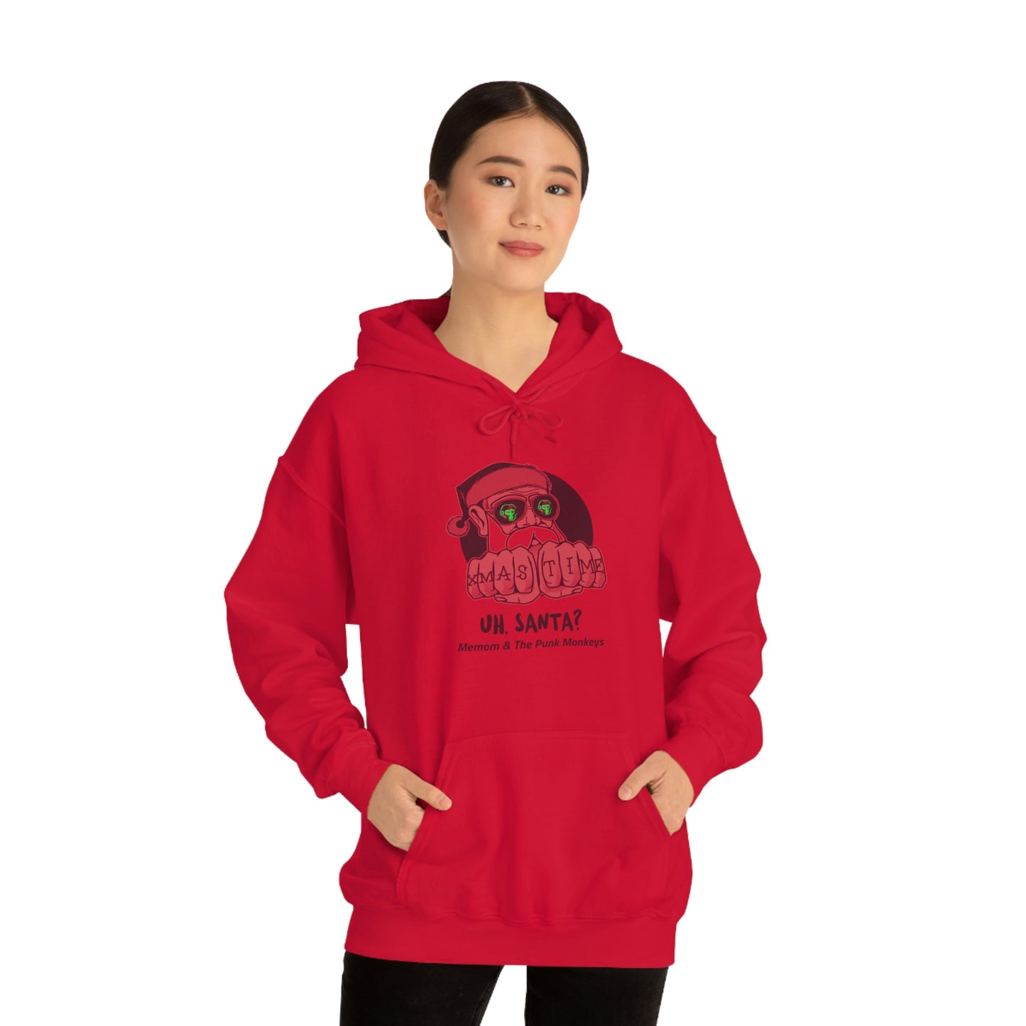 Uh, Santa Unisex Heavy Blend™ Hooded Sweatshirt