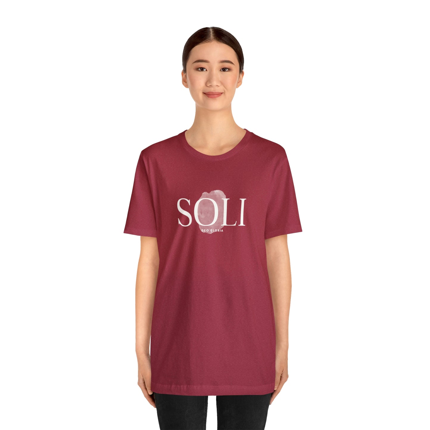 Soli Deo Gloria Paintbrush Unisex Jersey Short Sleeve Tee