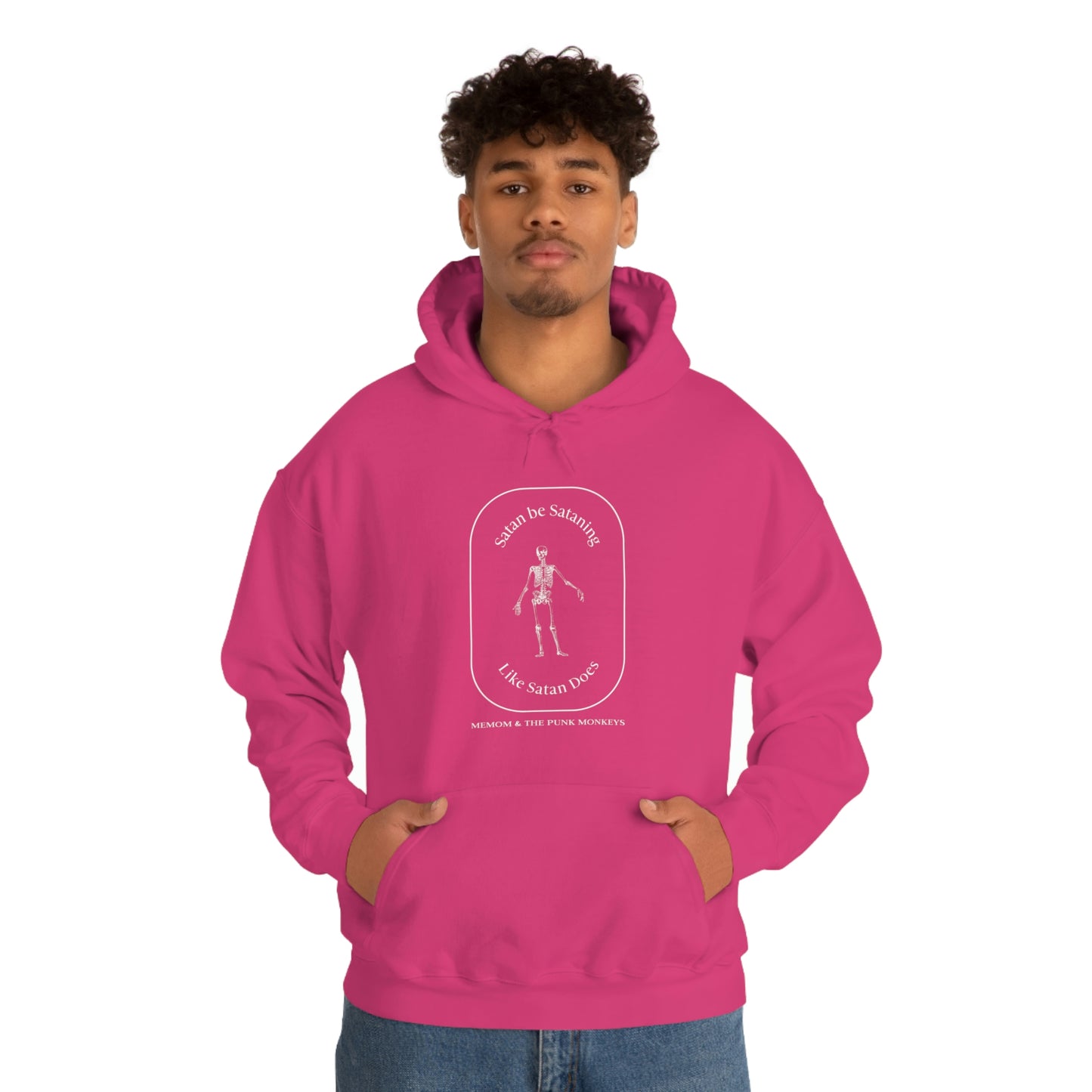 Satan Be Sataning Like Satan Does Unisex Heavy Blend™ Hooded Sweatshirt
