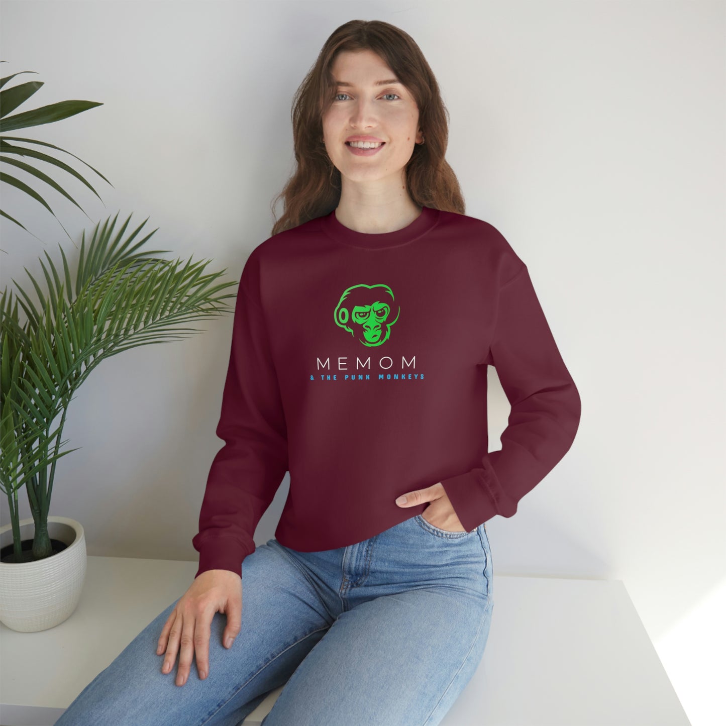 Memom and the Punk Monkeys Unisex Heavy Blend™ Crewneck Sweatshirt