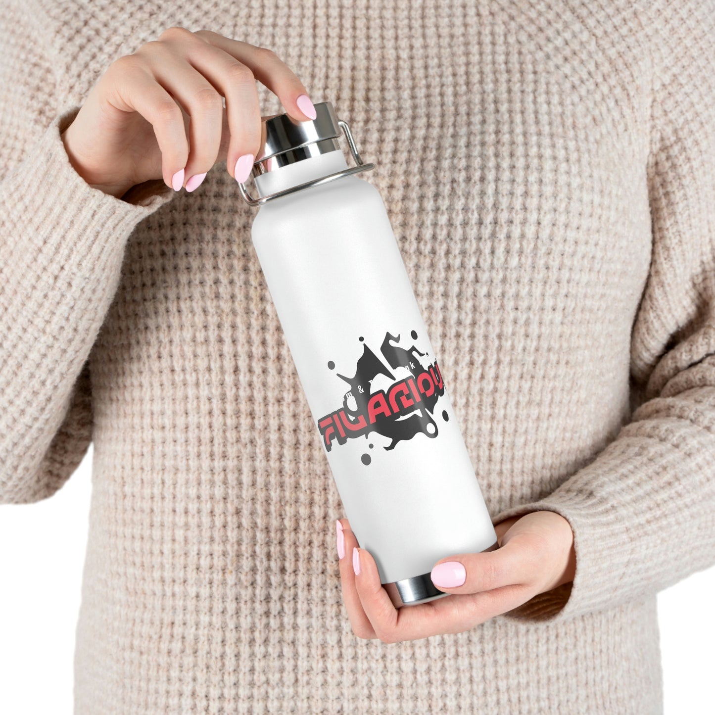 Filarious Copper Vacuum Insulated Bottle, 22oz