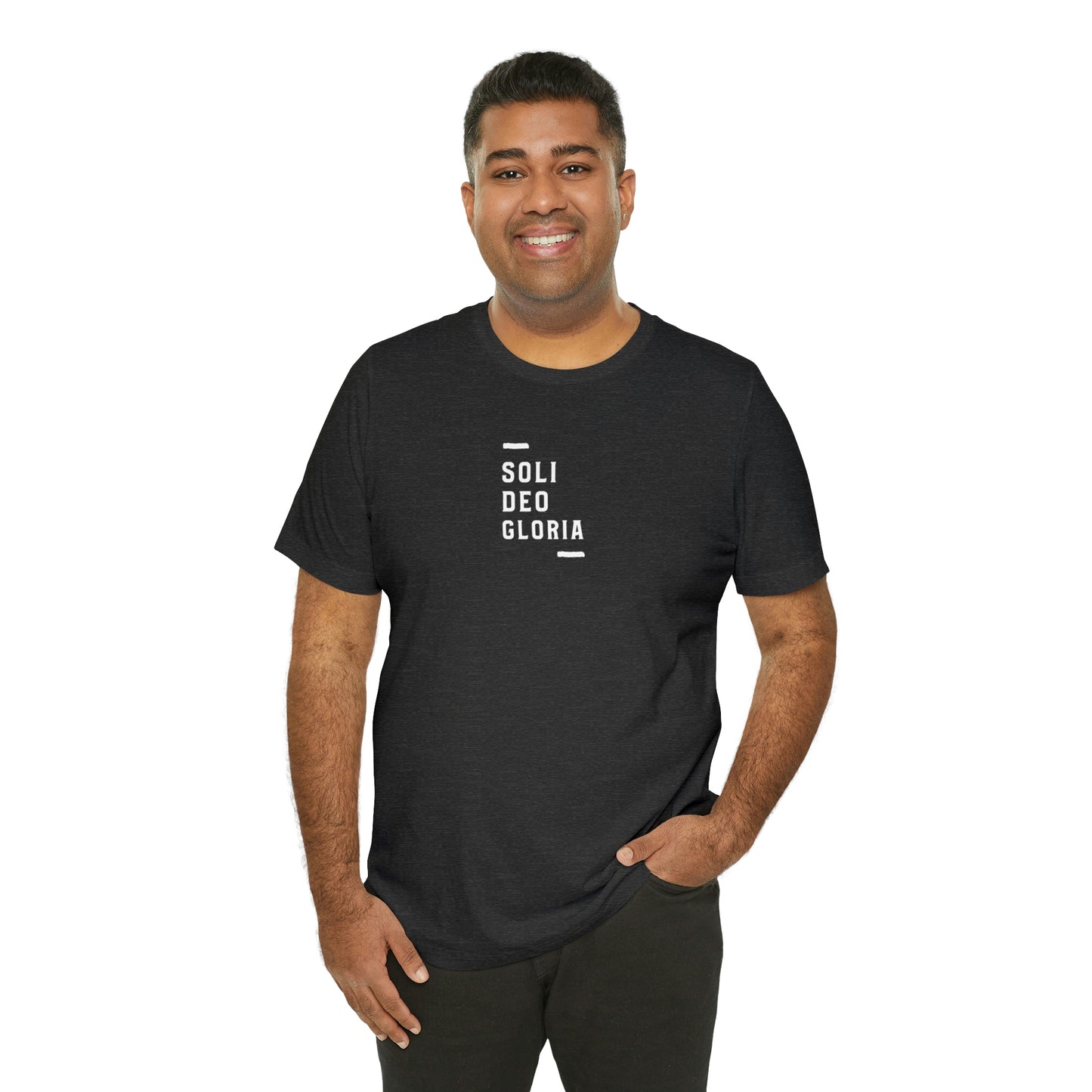 Soli Deo Gloria Simple Classical Unisex Jersey Short Sleeve Tee