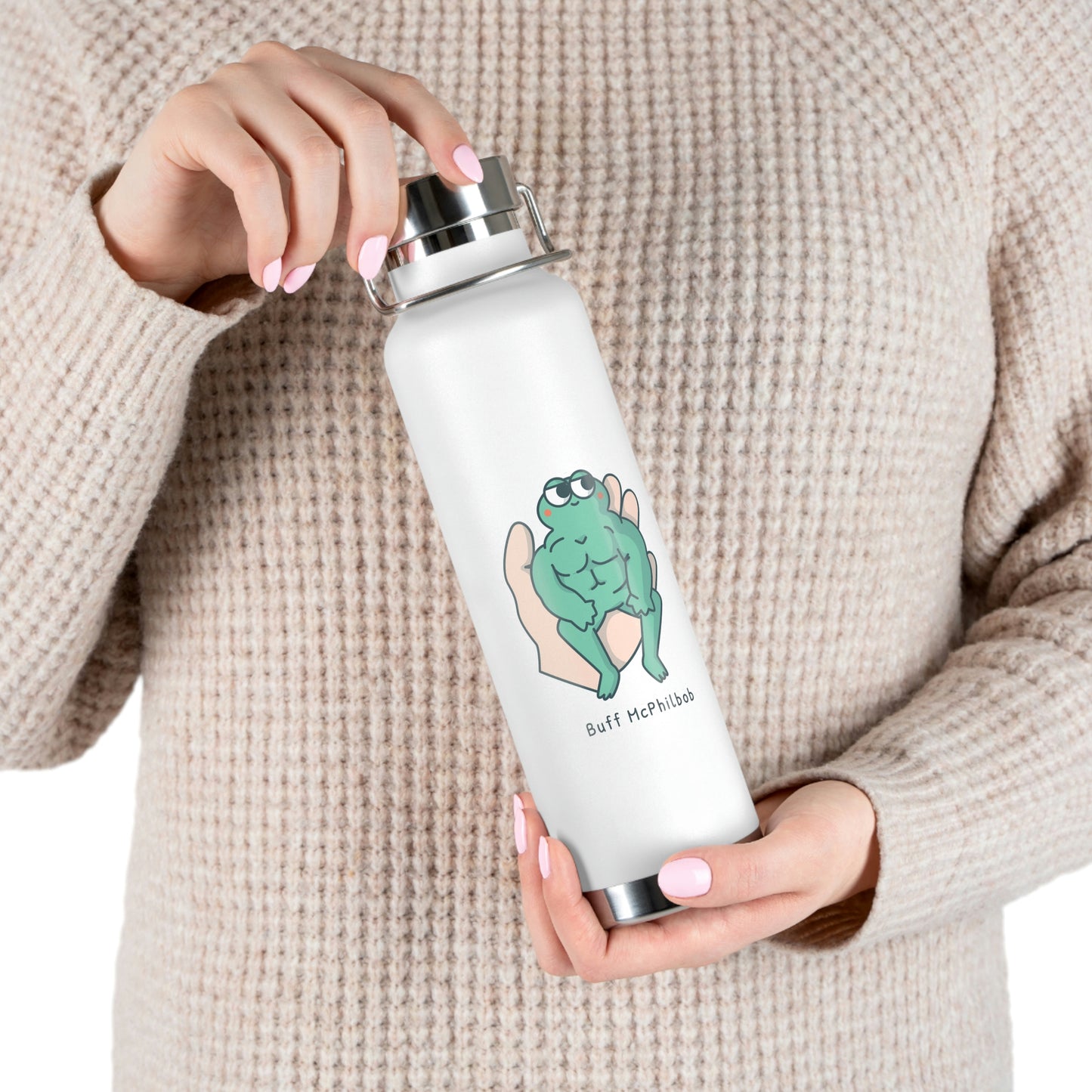 Buff McPhilbob Copper Vacuum Insulated Bottle, 22oz