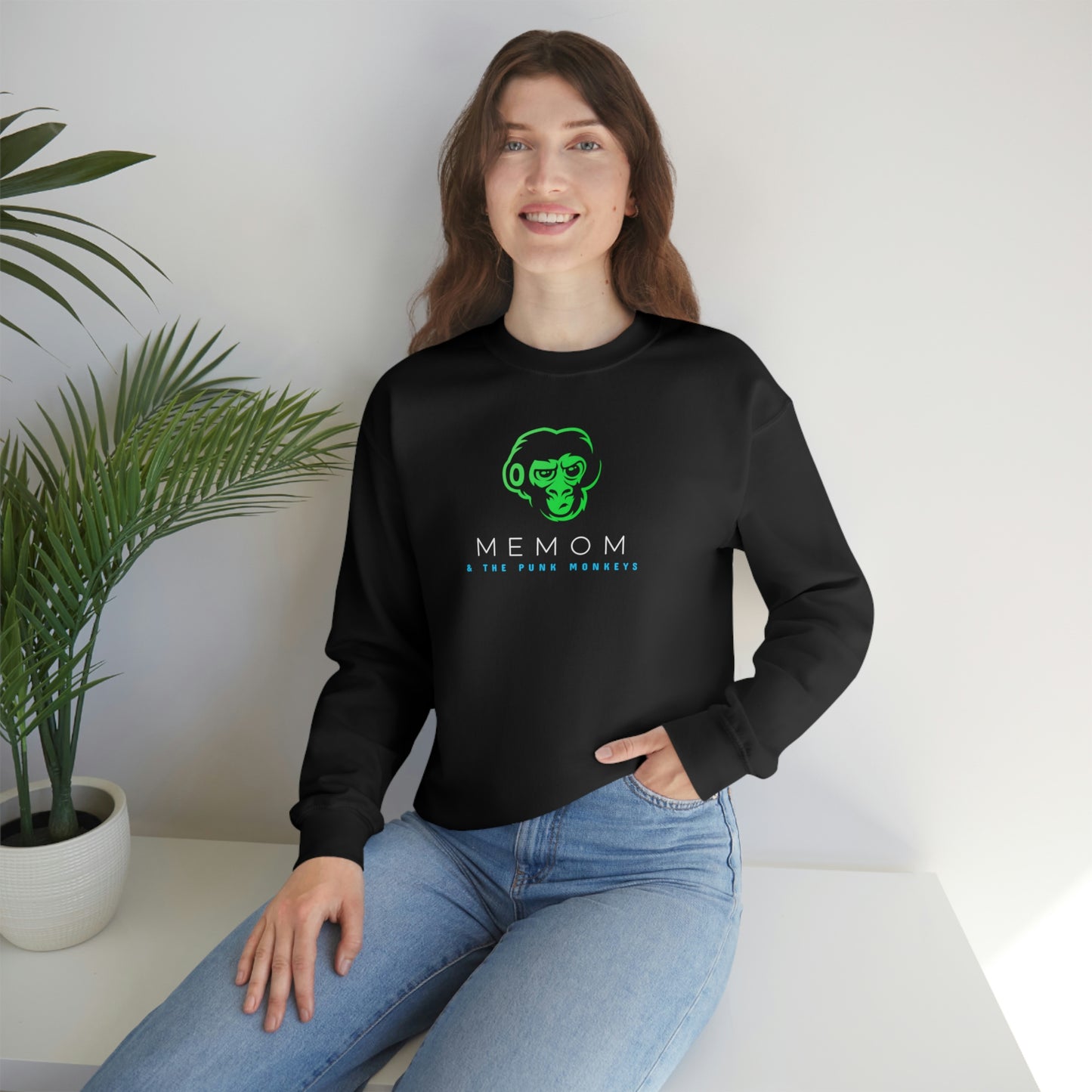 Memom and the Punk Monkeys Unisex Heavy Blend™ Crewneck Sweatshirt