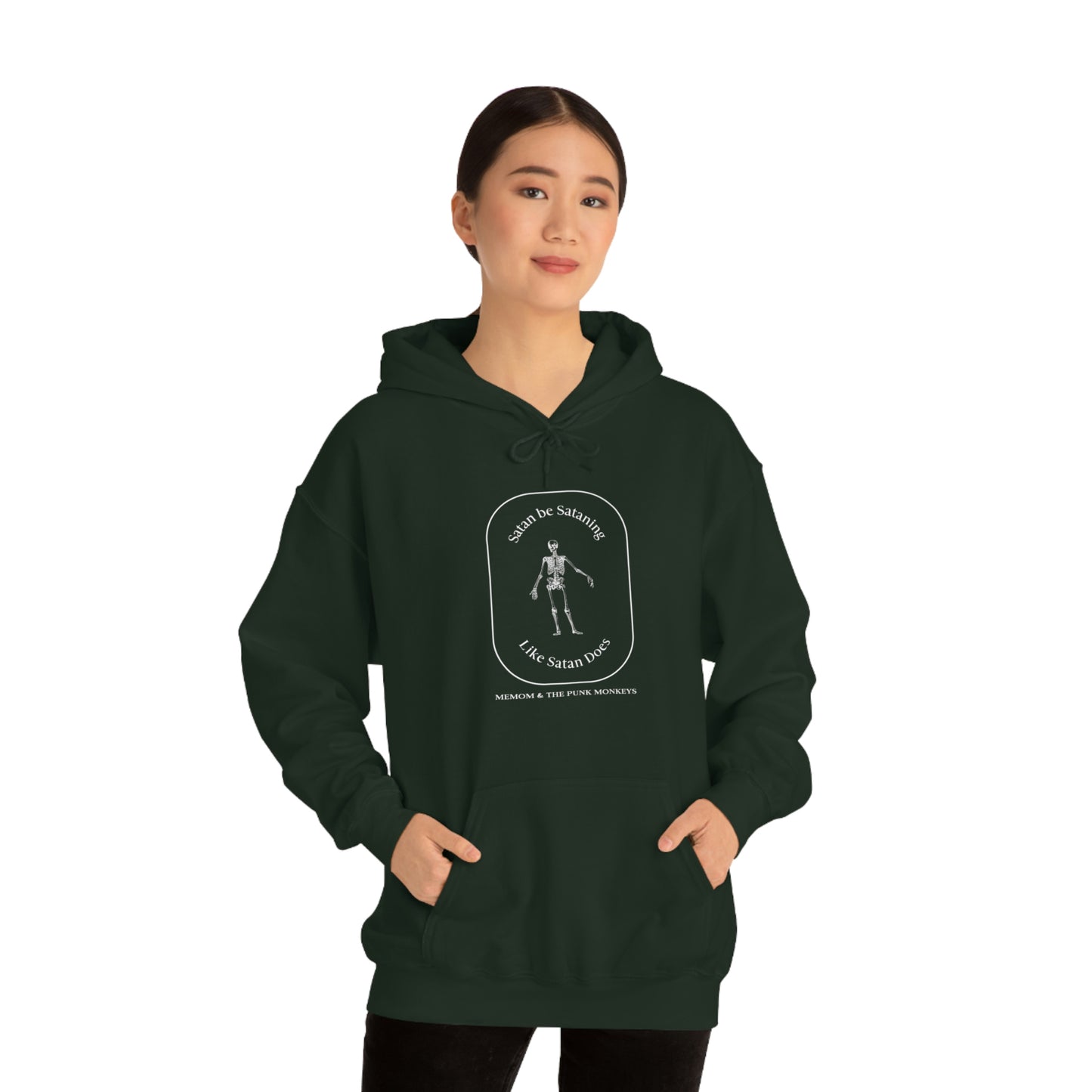 Satan Be Sataning Like Satan Does Unisex Heavy Blend™ Hooded Sweatshirt