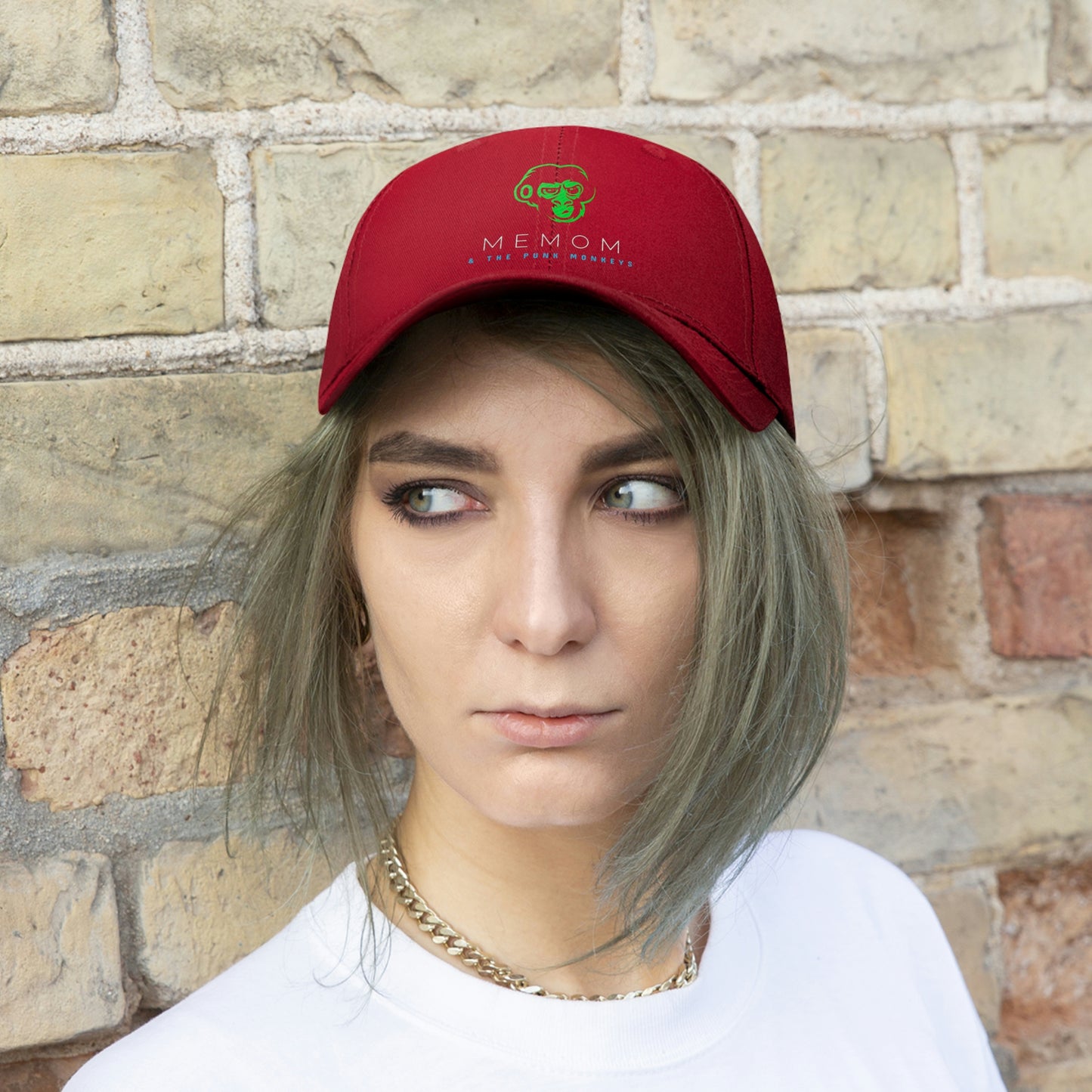 Memom & The Punk Monkeys Unisex Twill Hat