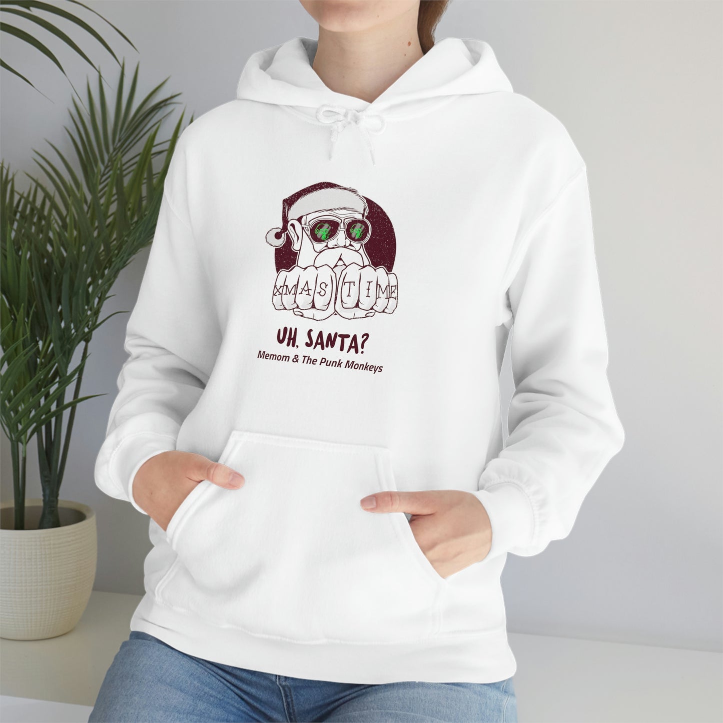 Uh, Santa Unisex Heavy Blend™ Hooded Sweatshirt