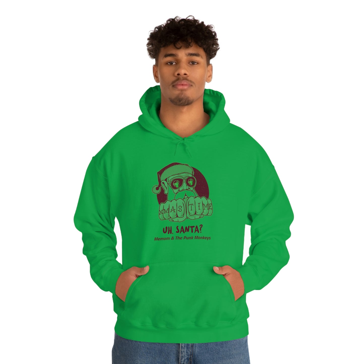 Uh, Santa Unisex Heavy Blend™ Hooded Sweatshirt