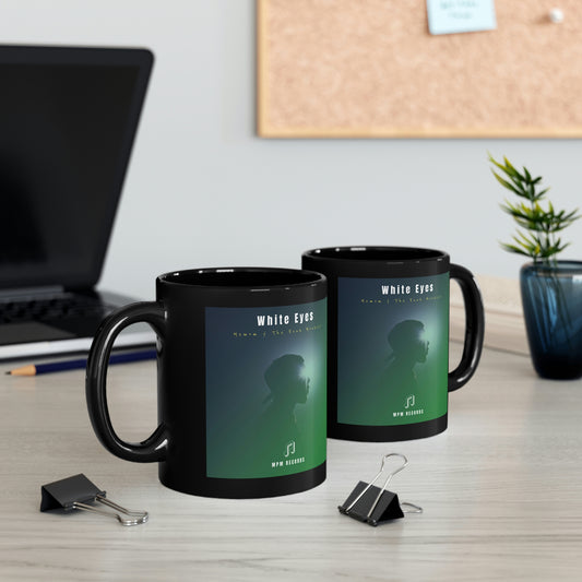White Eyes 11oz Black Mug