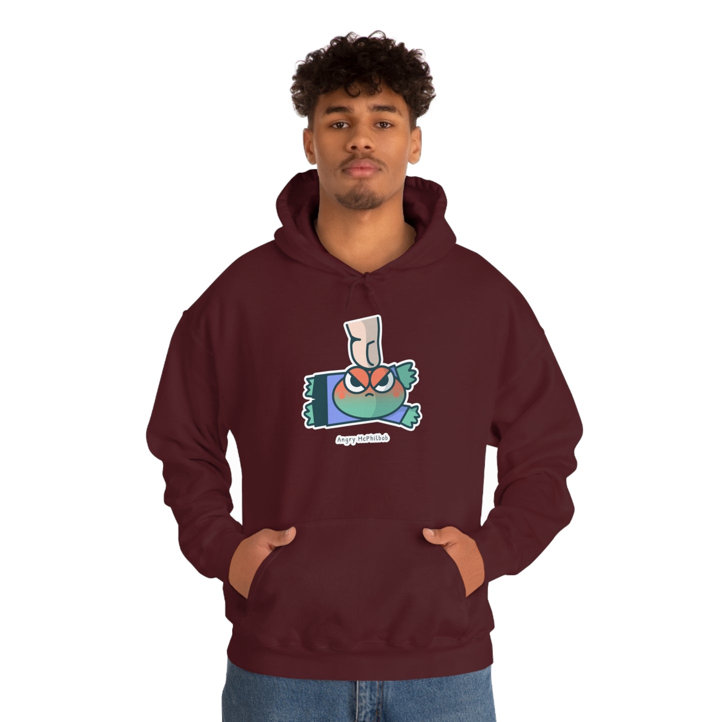 Angry McPhilbob Unisex Heavy Blend™ Hooded Sweatshirt