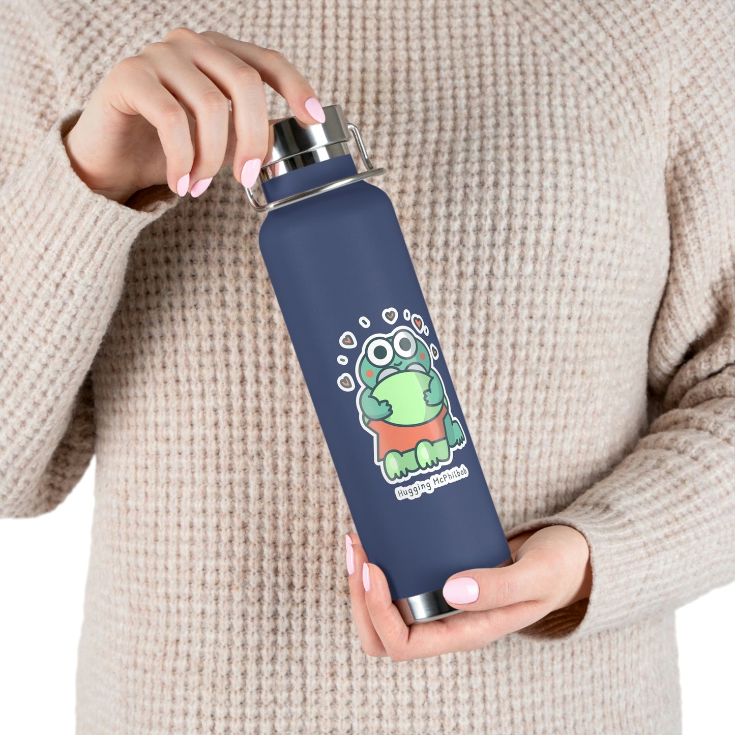 Hugging McPhilbob Copper Vacuum Insulated Bottle, 22oz