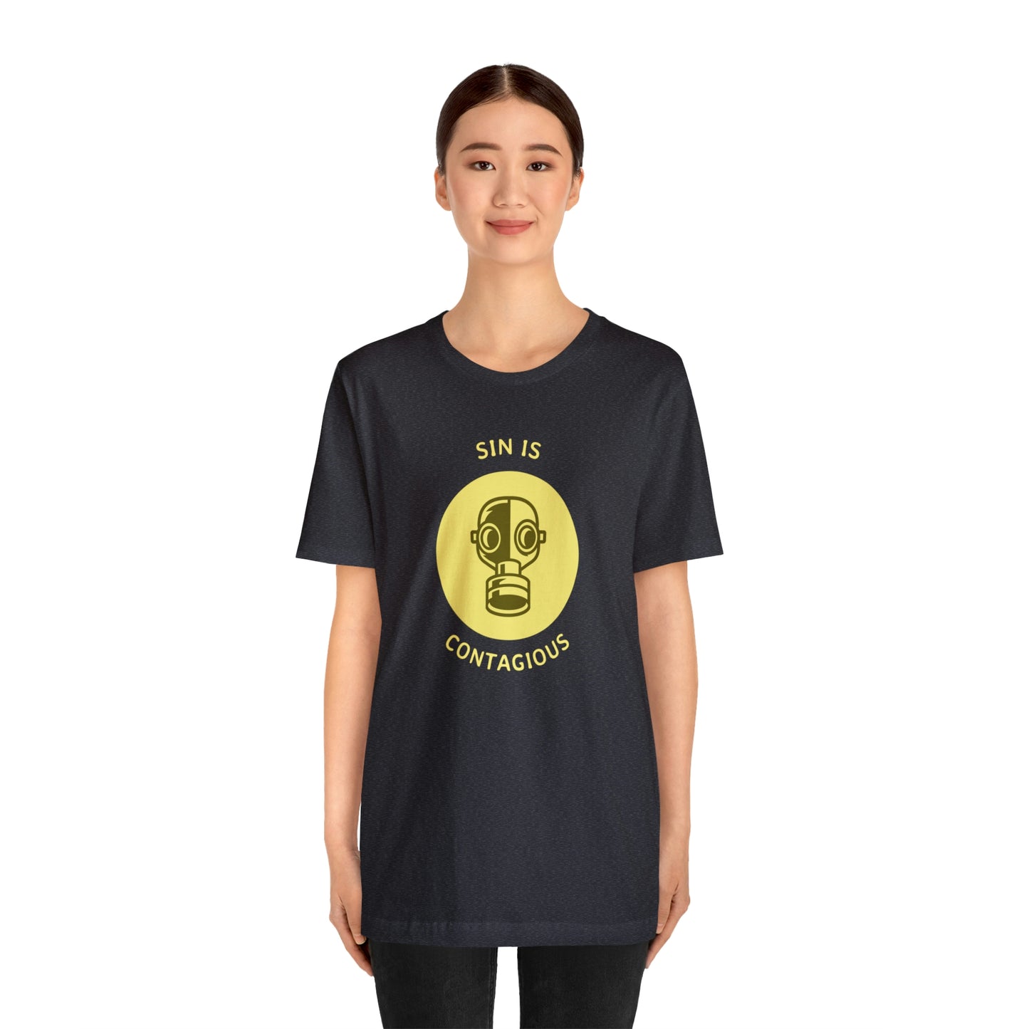 Sin is Contagious Unisex Jersey Short Sleeve Tee