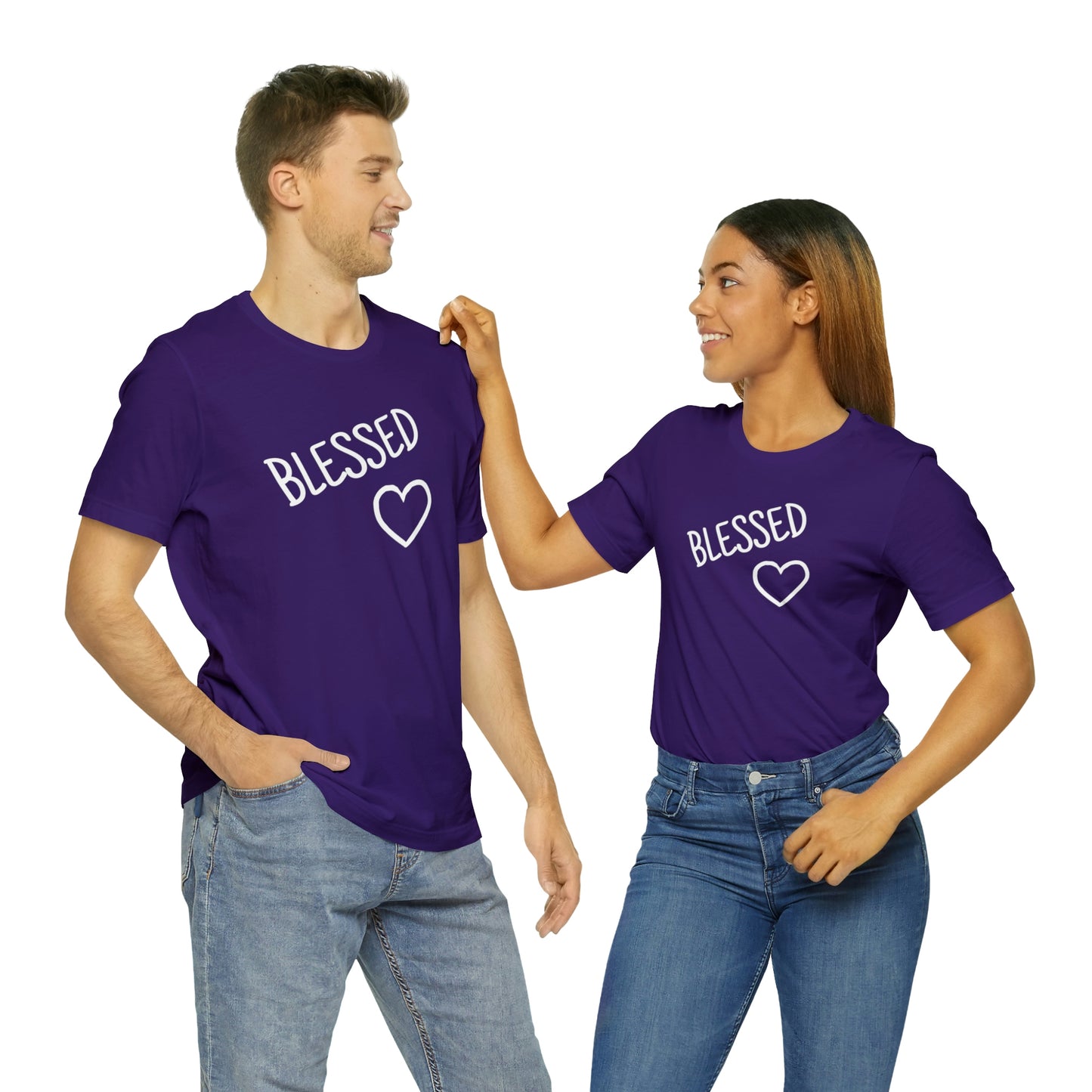 Blessed Heart Unisex Jersey Short Sleeve Tee