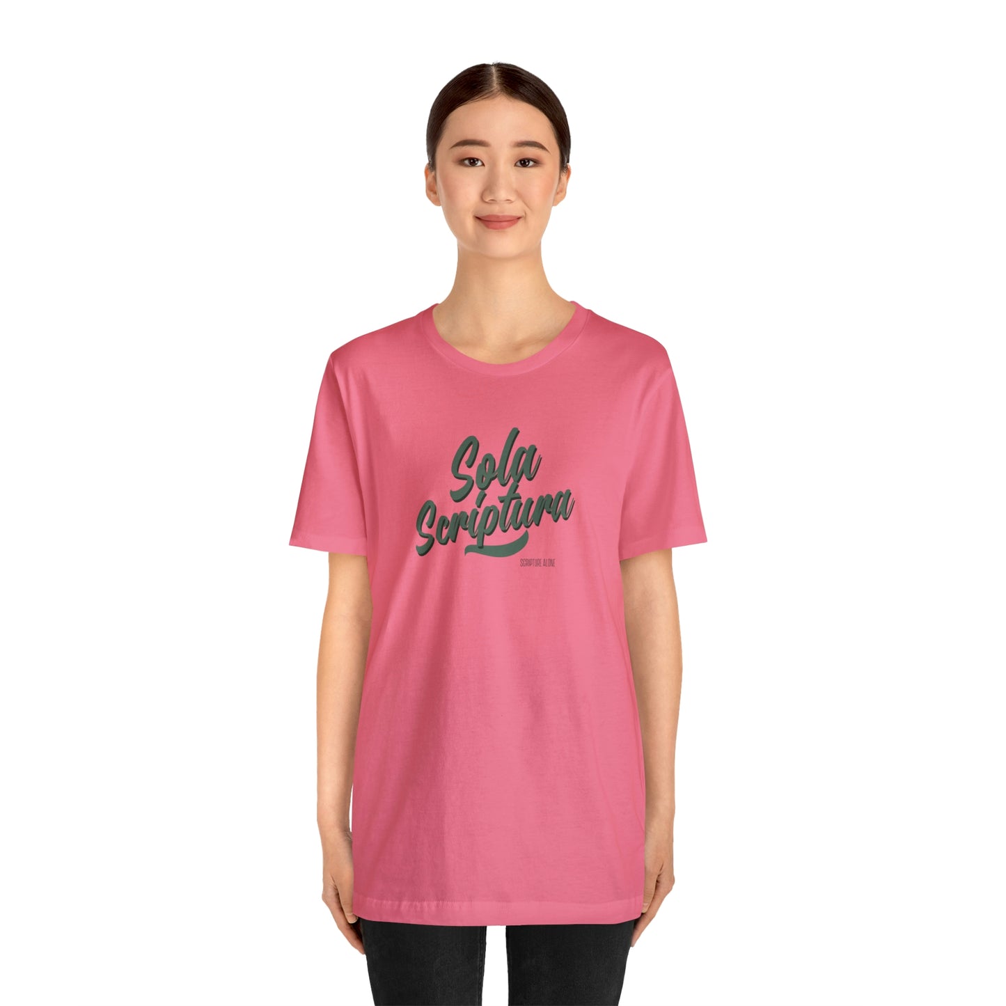 Sola Scriptura Unisex Jersey Short Sleeve Tee