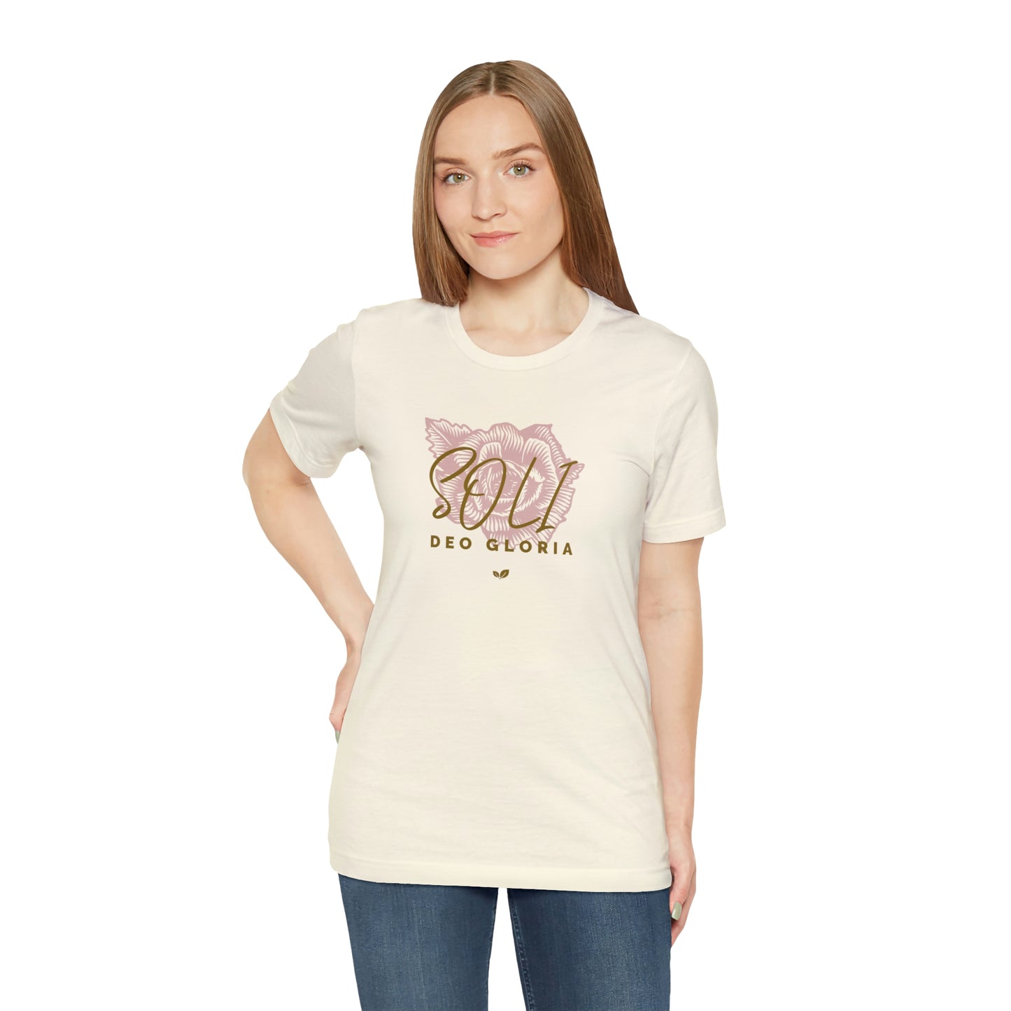 Soli Deo Gloria Rose Unisex Jersey Short Sleeve Tee
