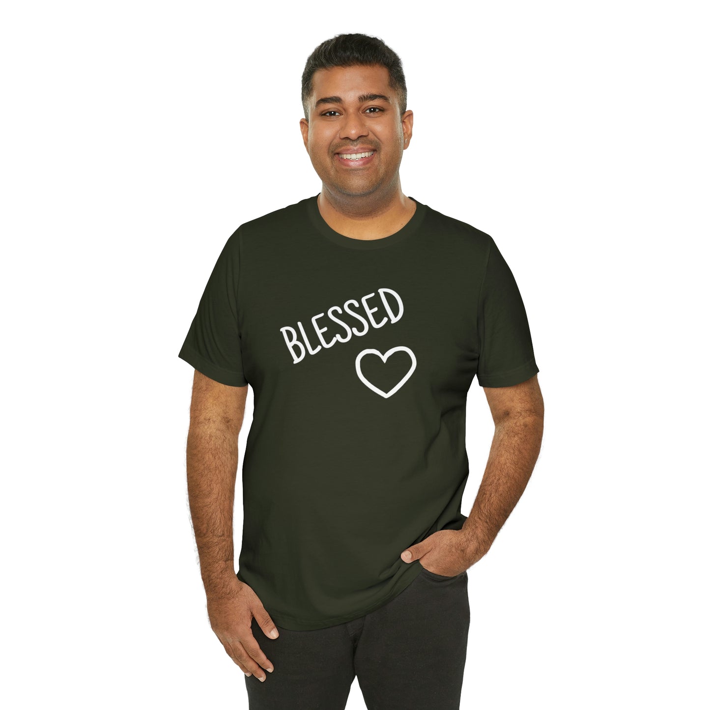 Blessed Heart Unisex Jersey Short Sleeve Tee