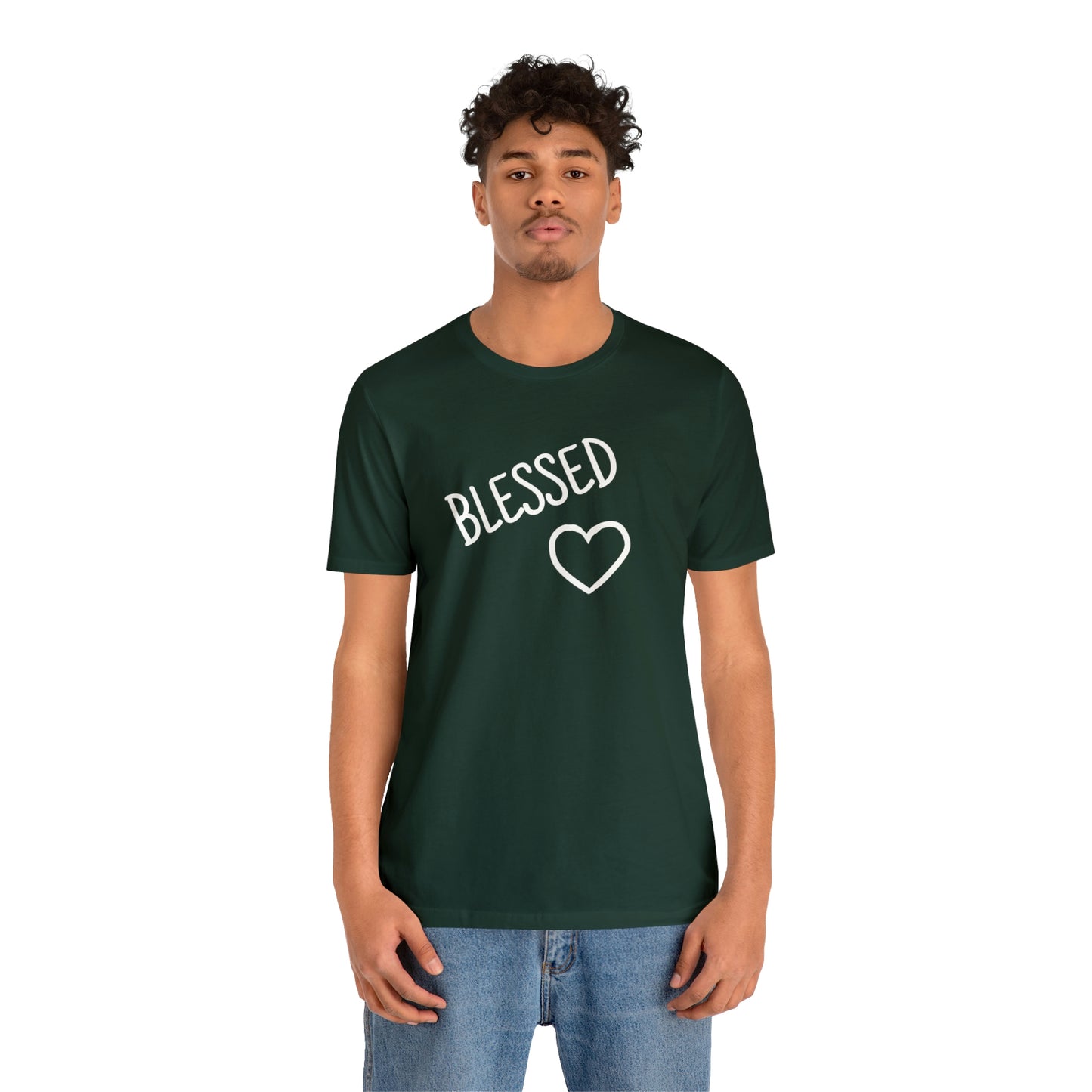 Blessed Heart Unisex Jersey Short Sleeve Tee