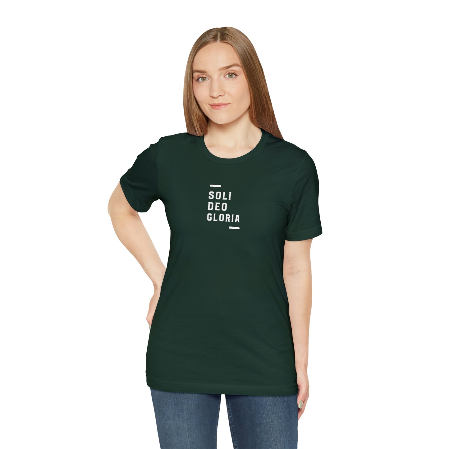 Soli Deo Gloria Simple Classical Unisex Jersey Short Sleeve Tee