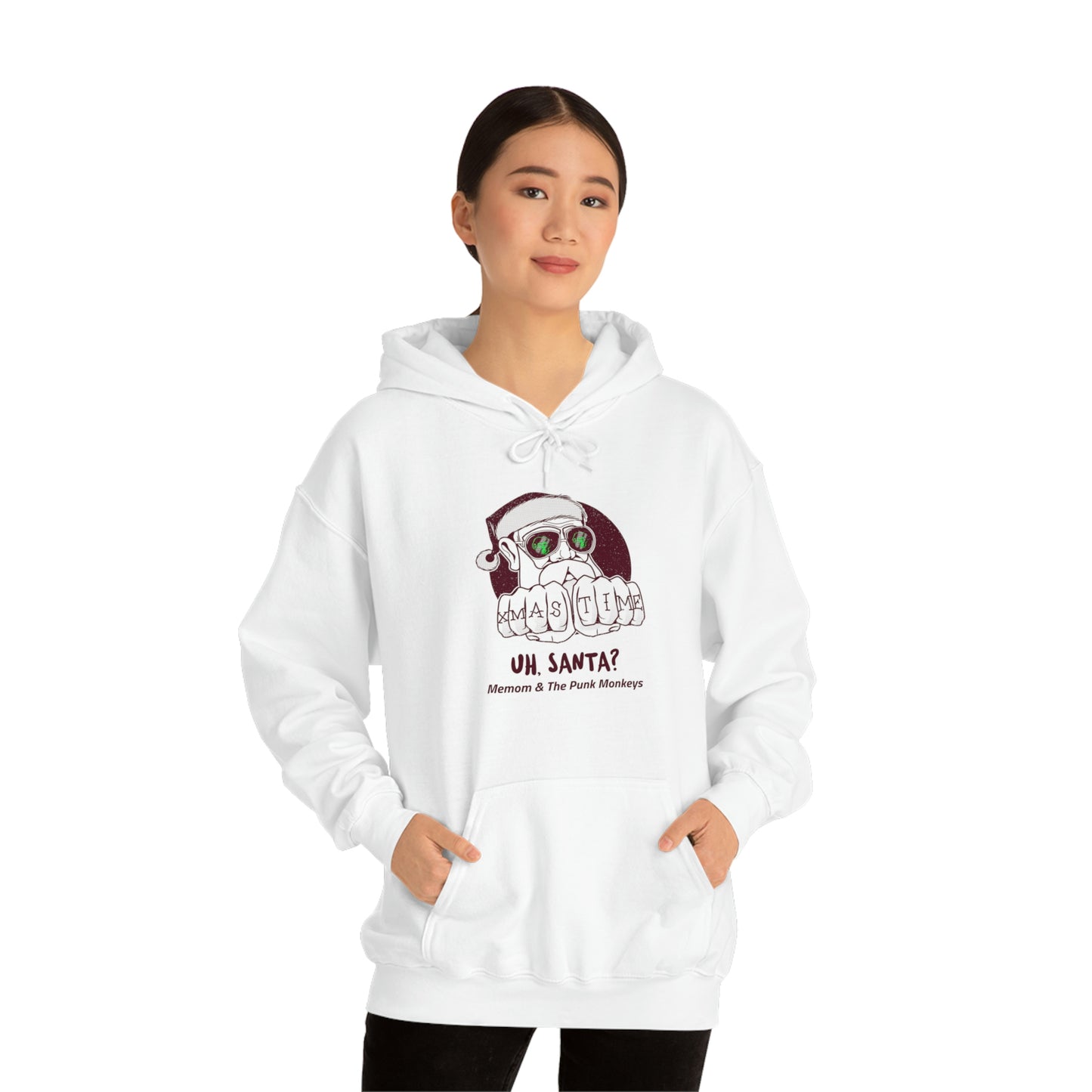 Uh, Santa Unisex Heavy Blend™ Hooded Sweatshirt